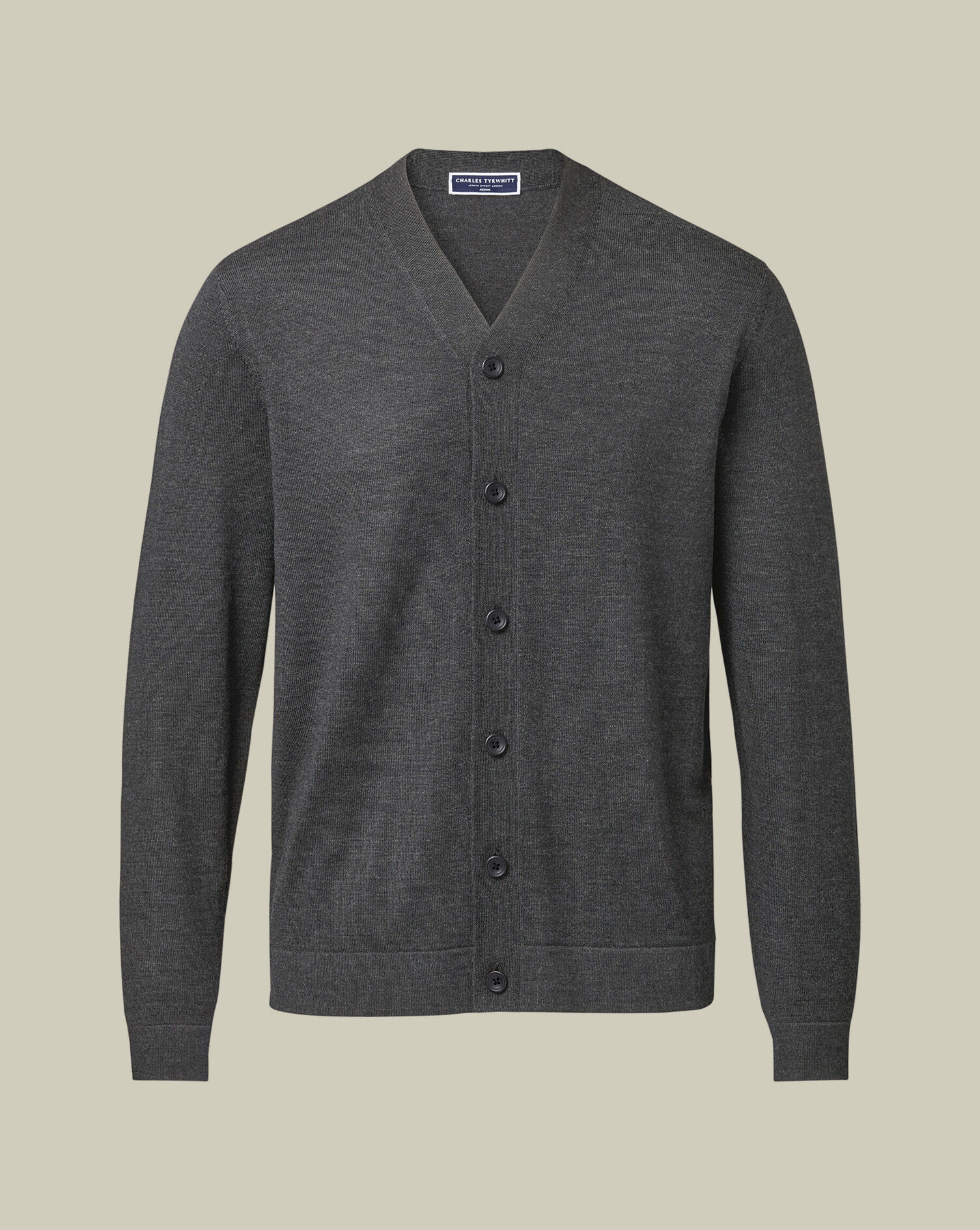 Merino Cardigan - Gray