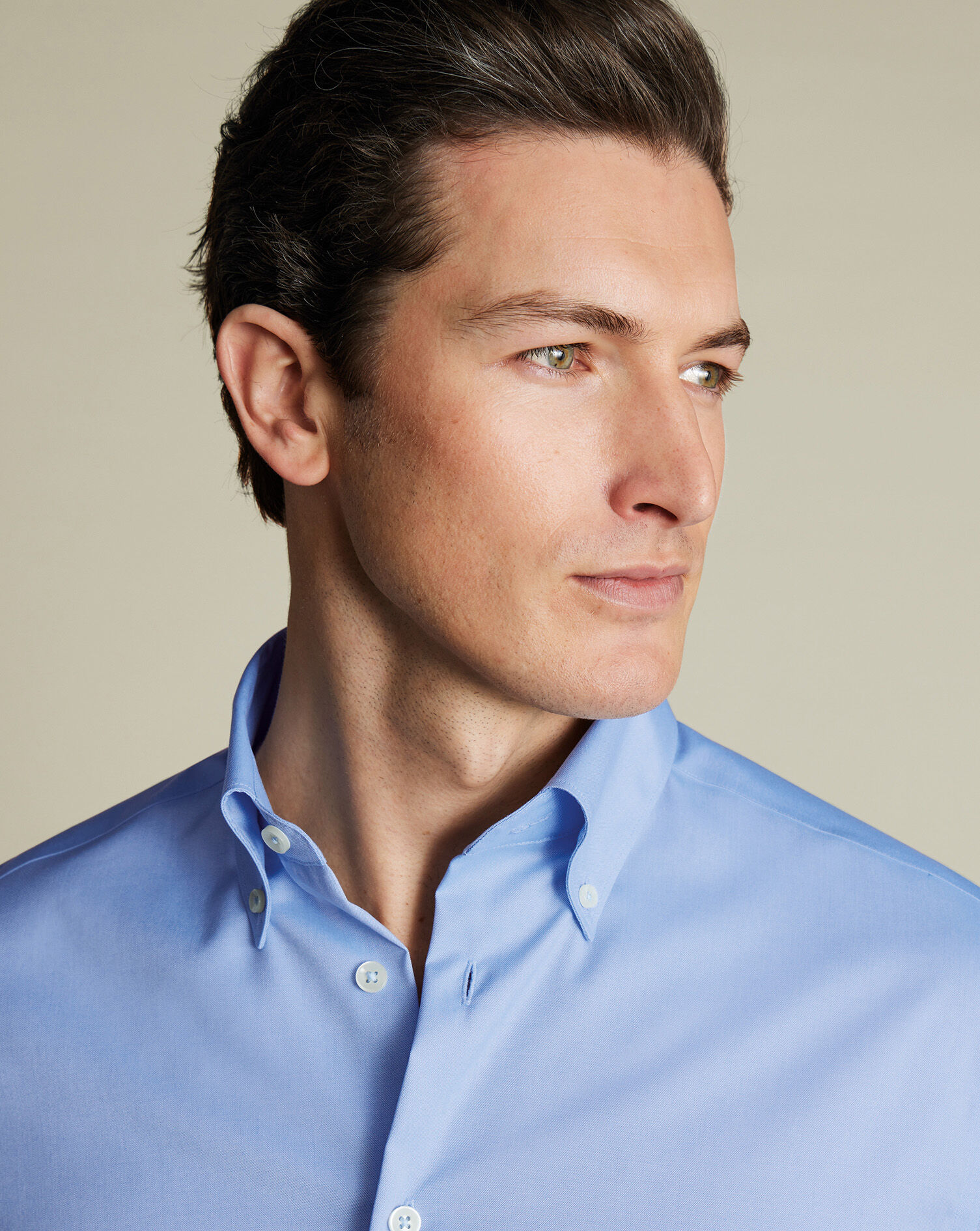 Button-Down Non-Iron Oxford Shirt - Sky Blue