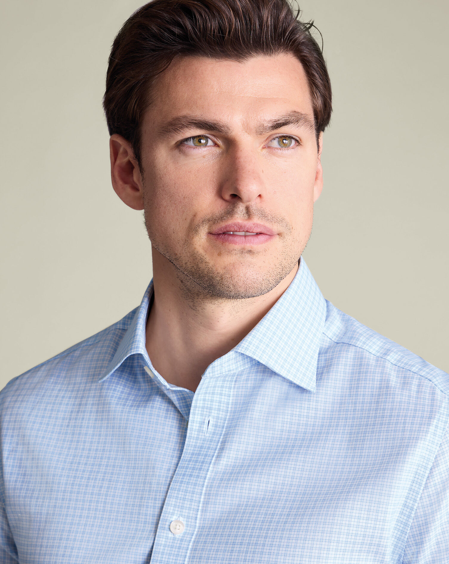 Luxury Check Shirt - Light Blue