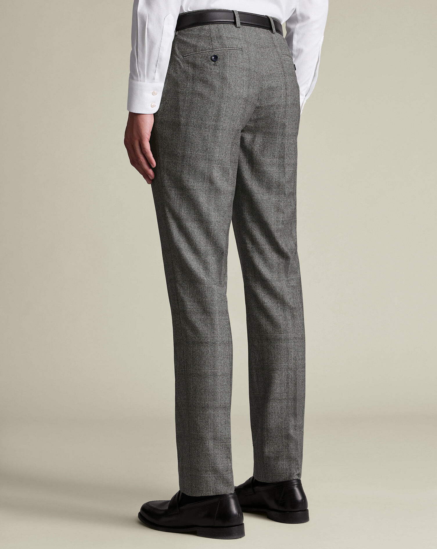 Ultimate Performance Check Suit Pants - Gray