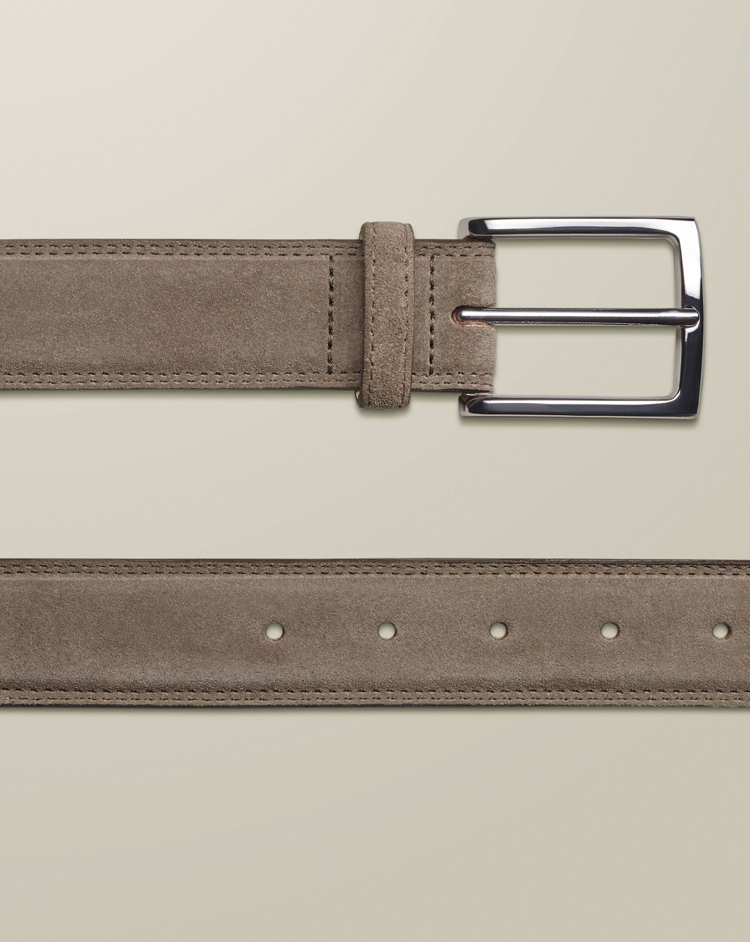 Suede Belt - Taupe