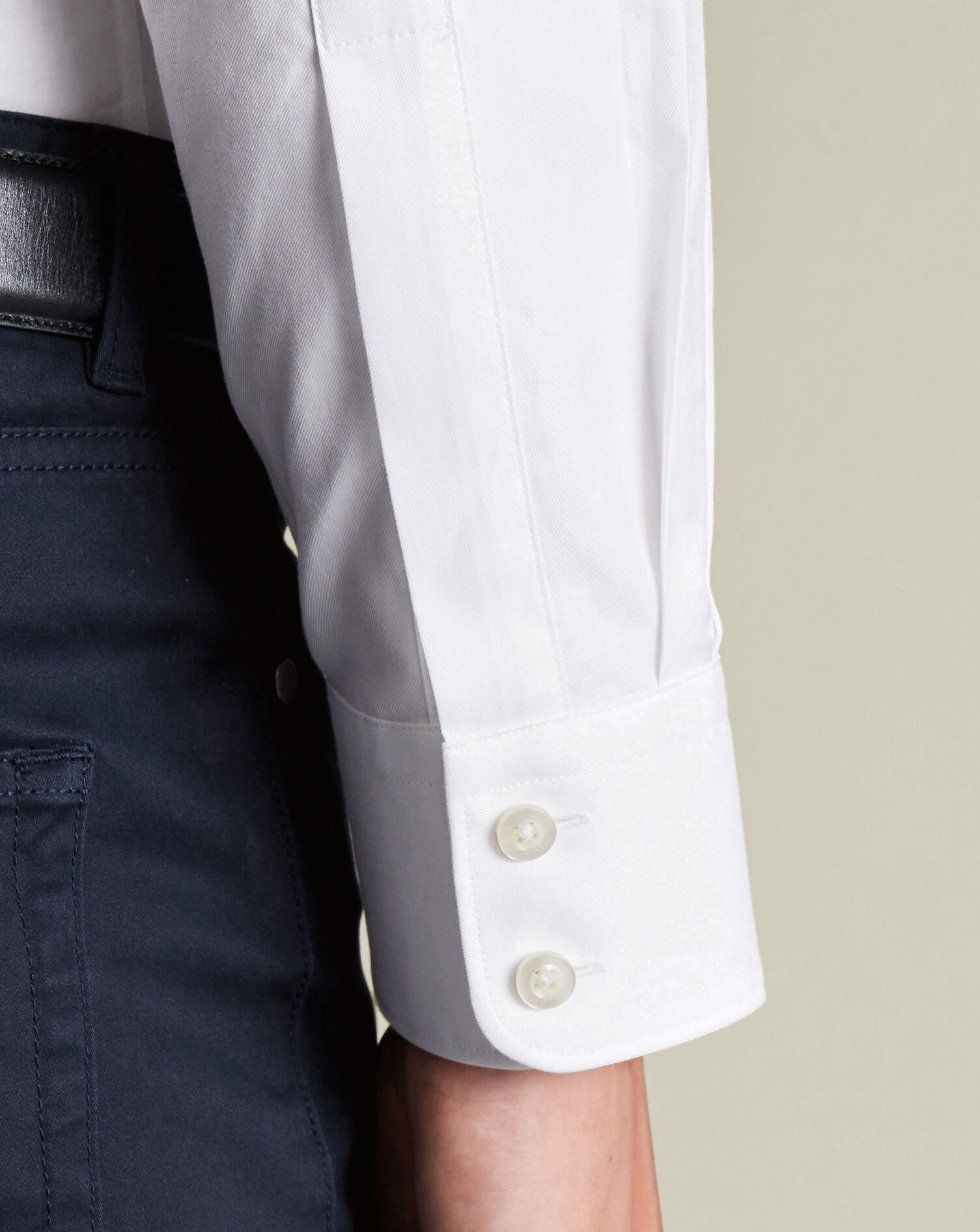 Luxury Twill Shirt - White