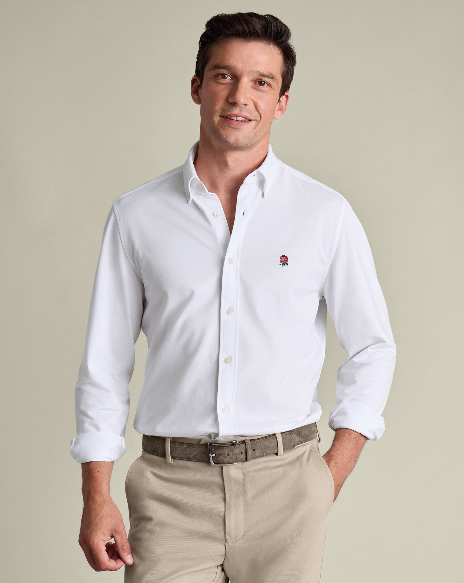 England Rugby Performance Stretch Shirt - White