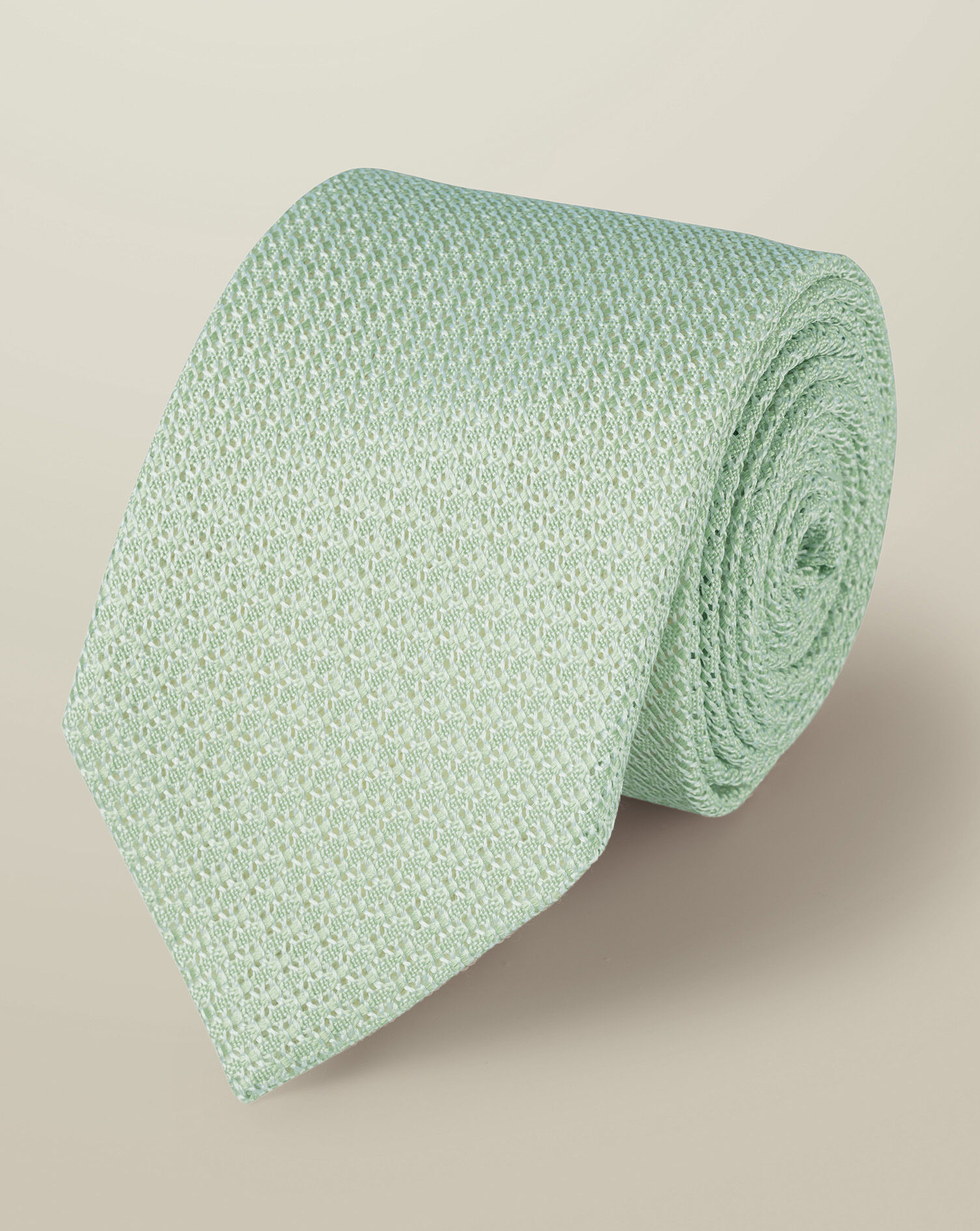 Silk Grenadine Italian Tie - Light Green