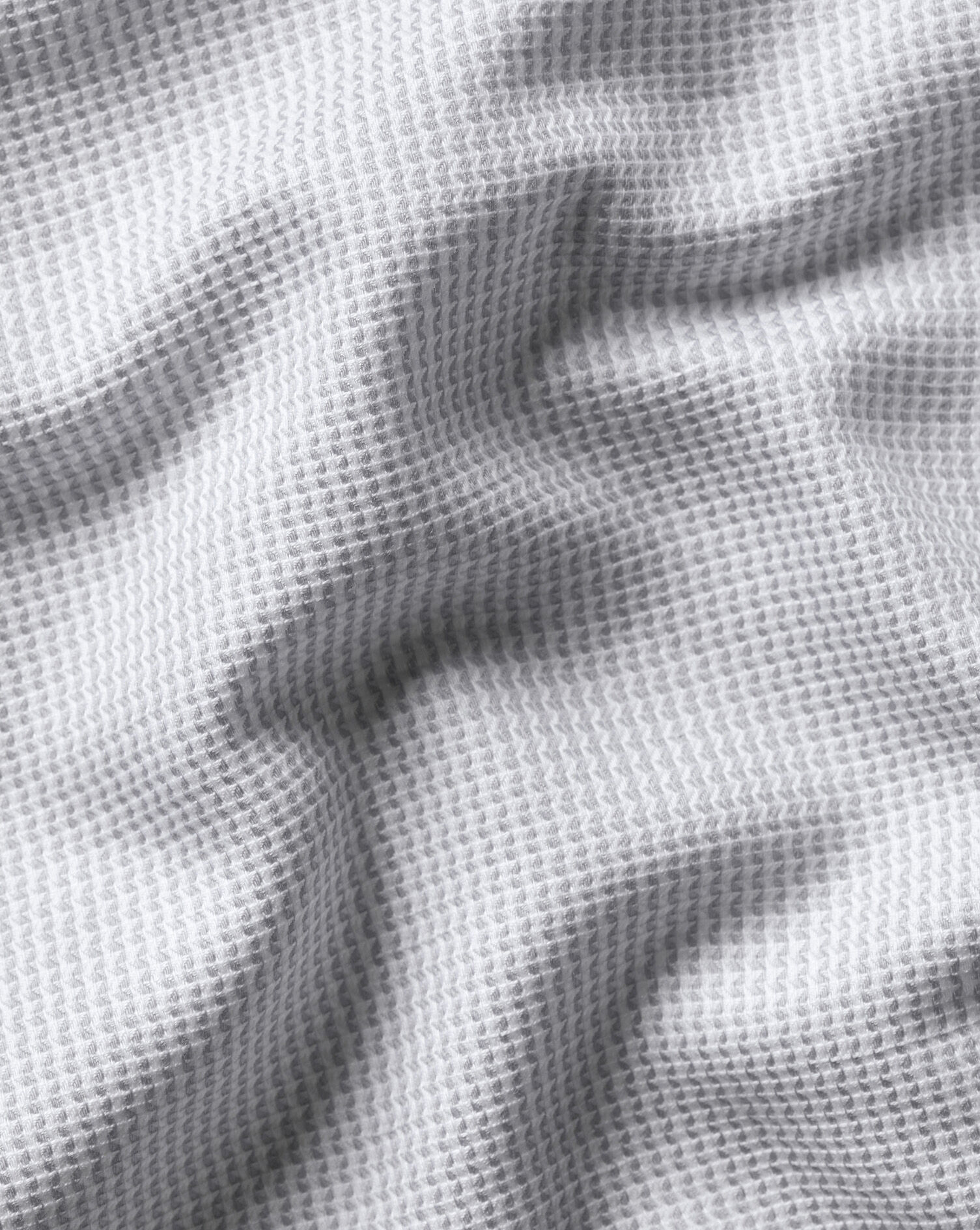 Non-Iron Stretch Burlington Weave Shirt - Silver Gray