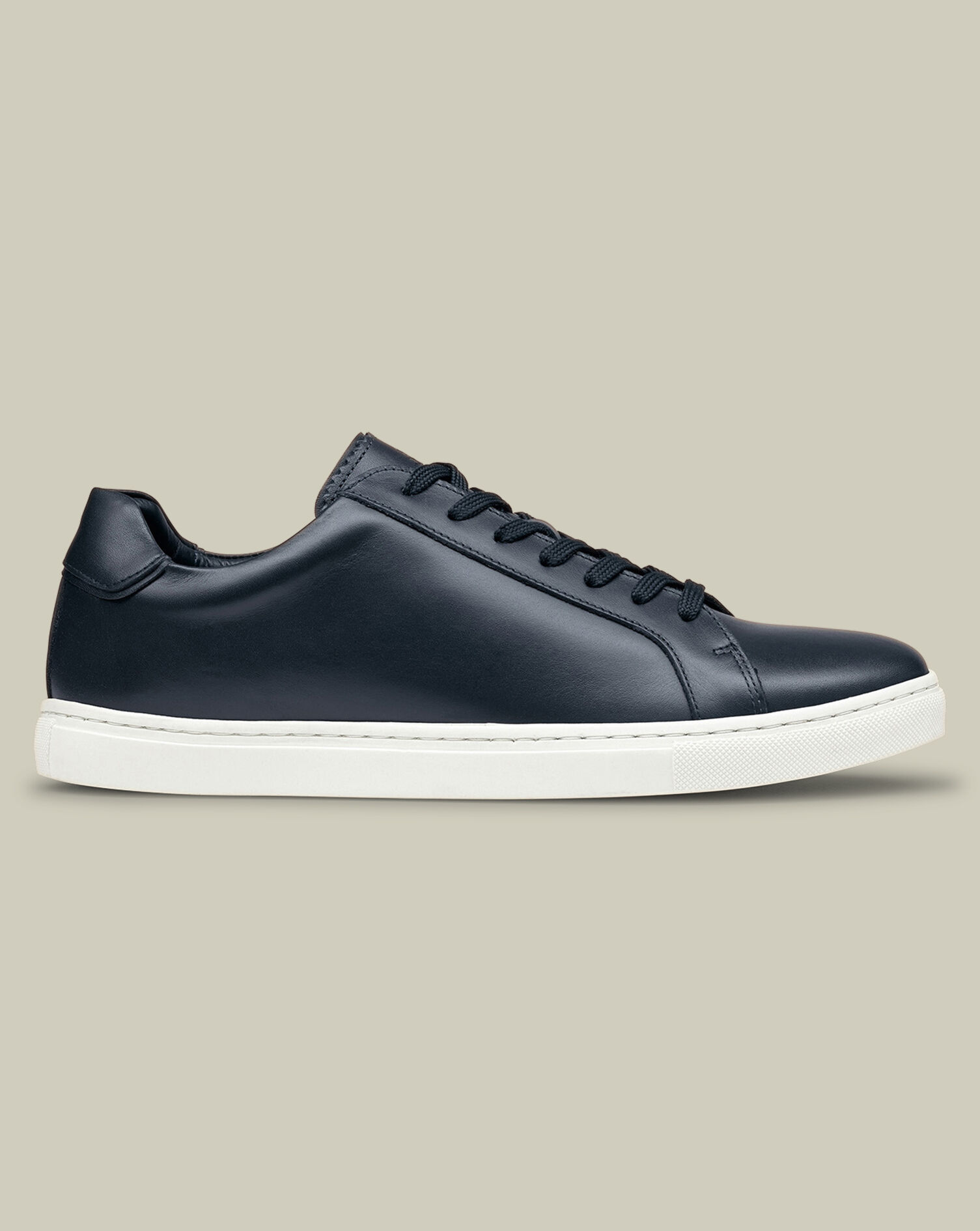 Leather Sneakers - Navy