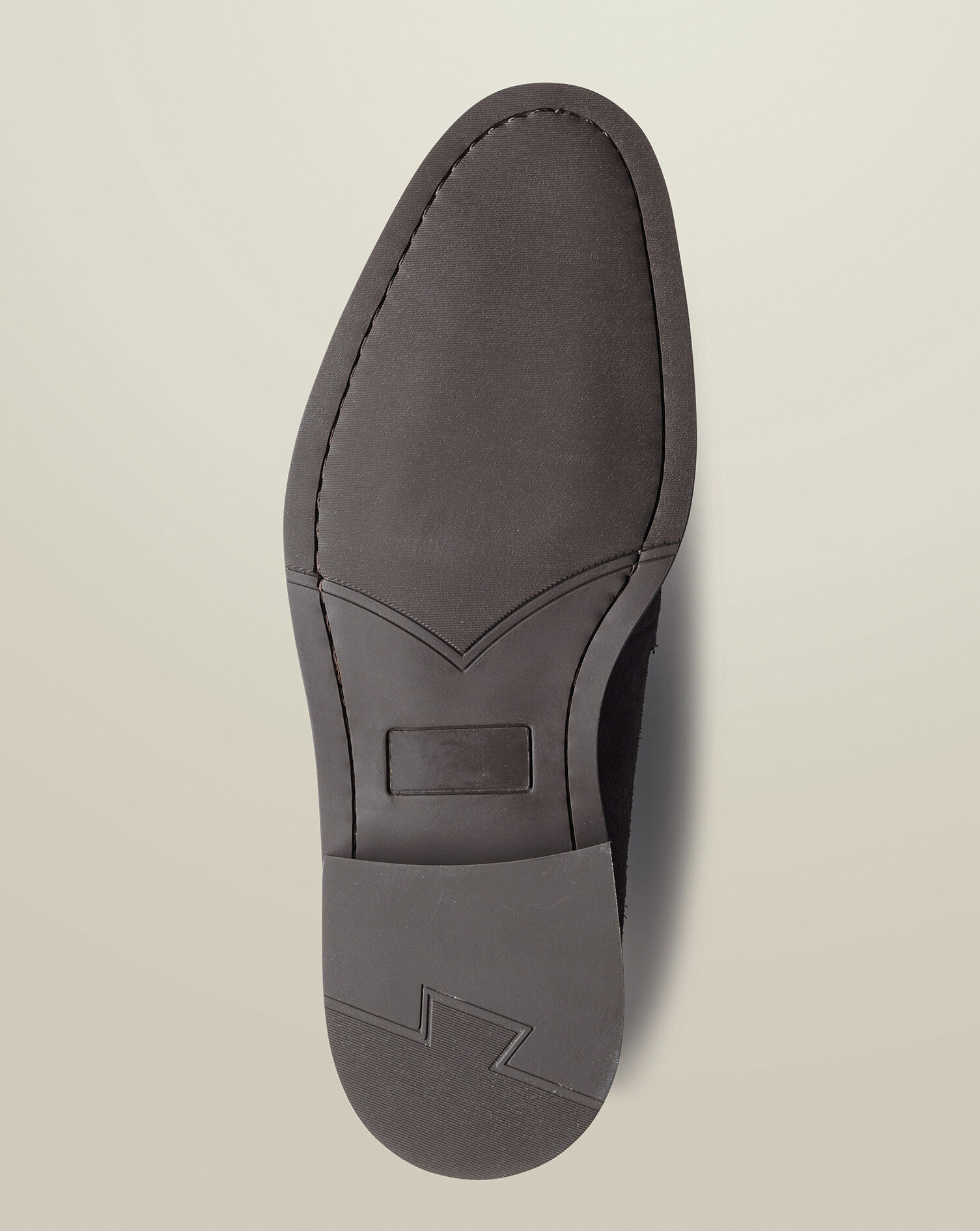 Rubber Sole Suede Derby Shoes - Dark Chocolate