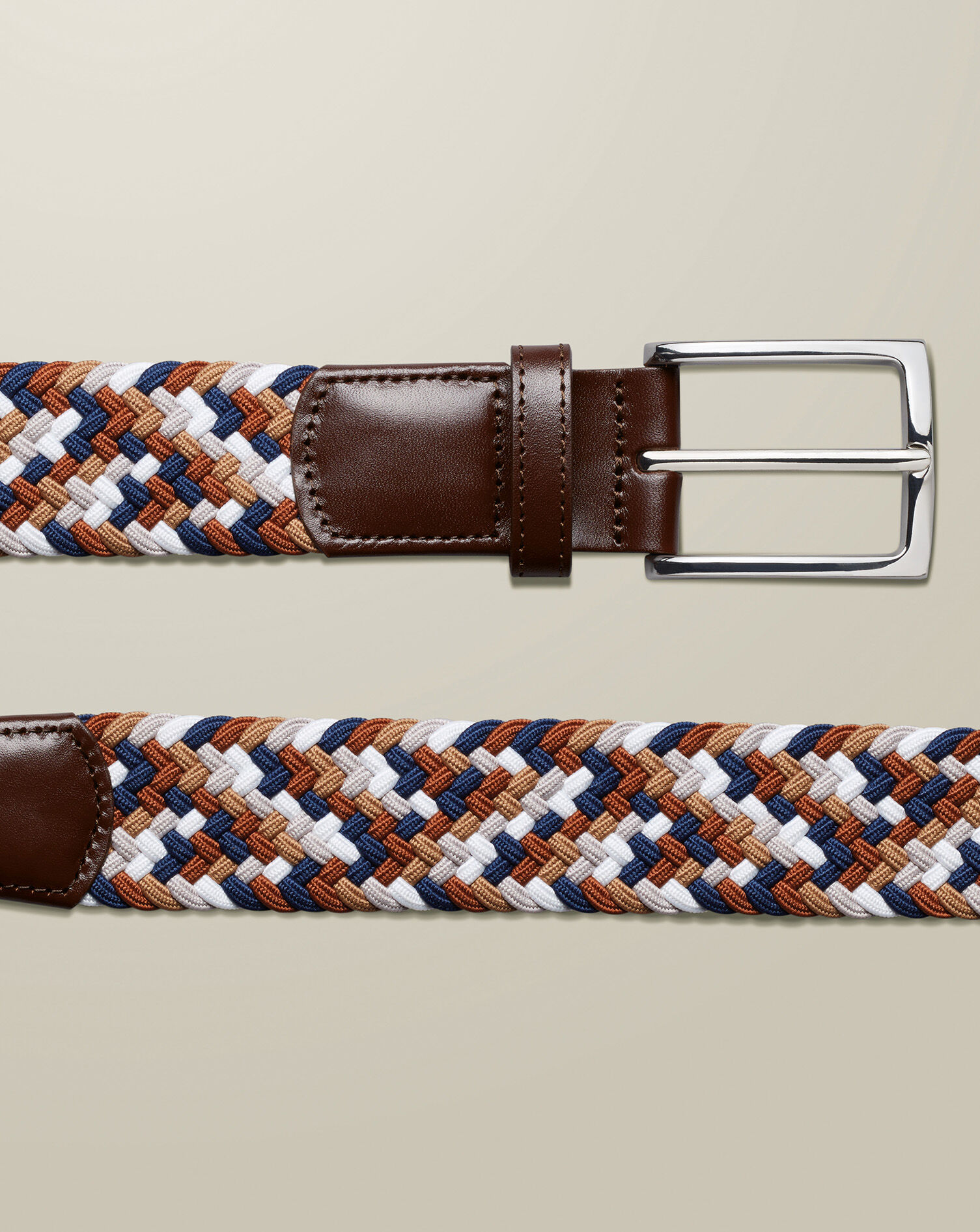 Casual Stretch Belt - Camel Multi