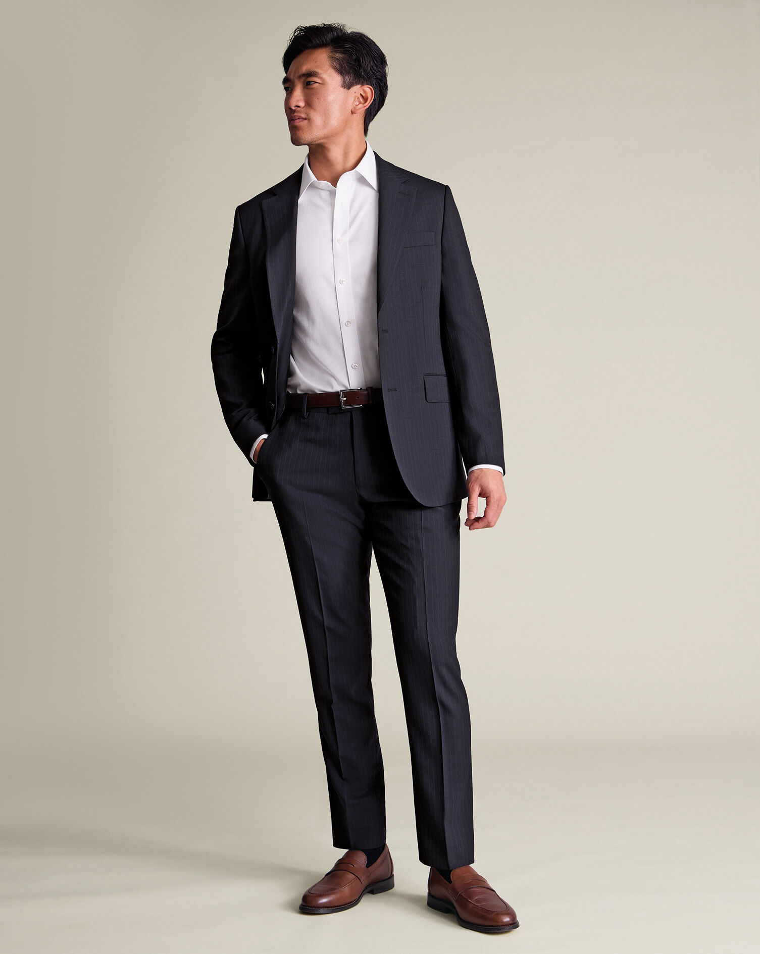 Stripe Suit Pants - French Navy