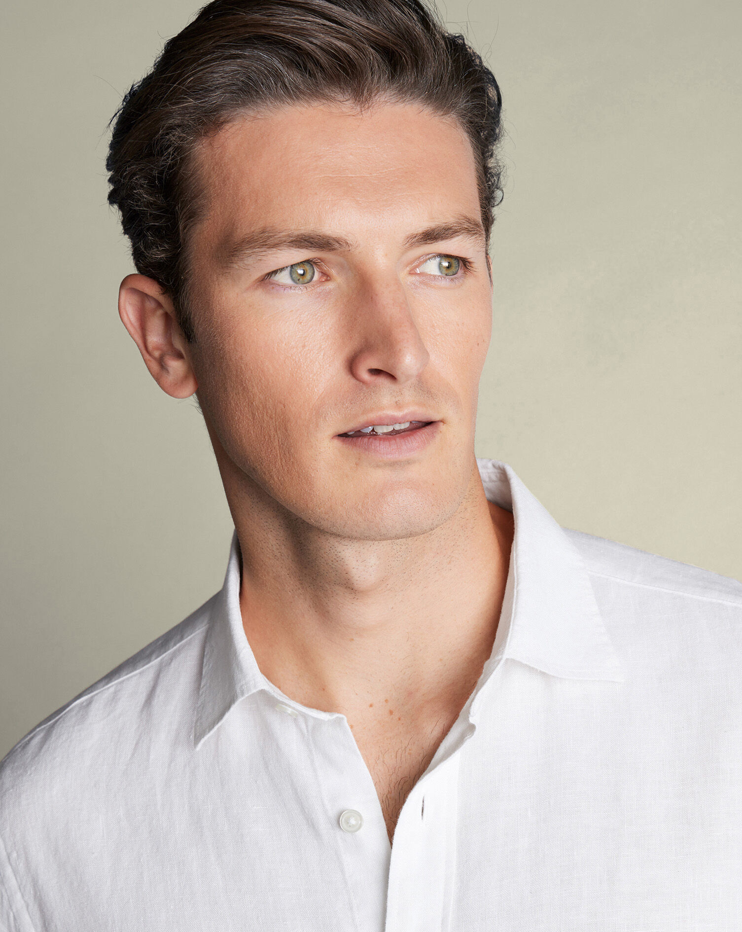 Pure Linen Shirt - White