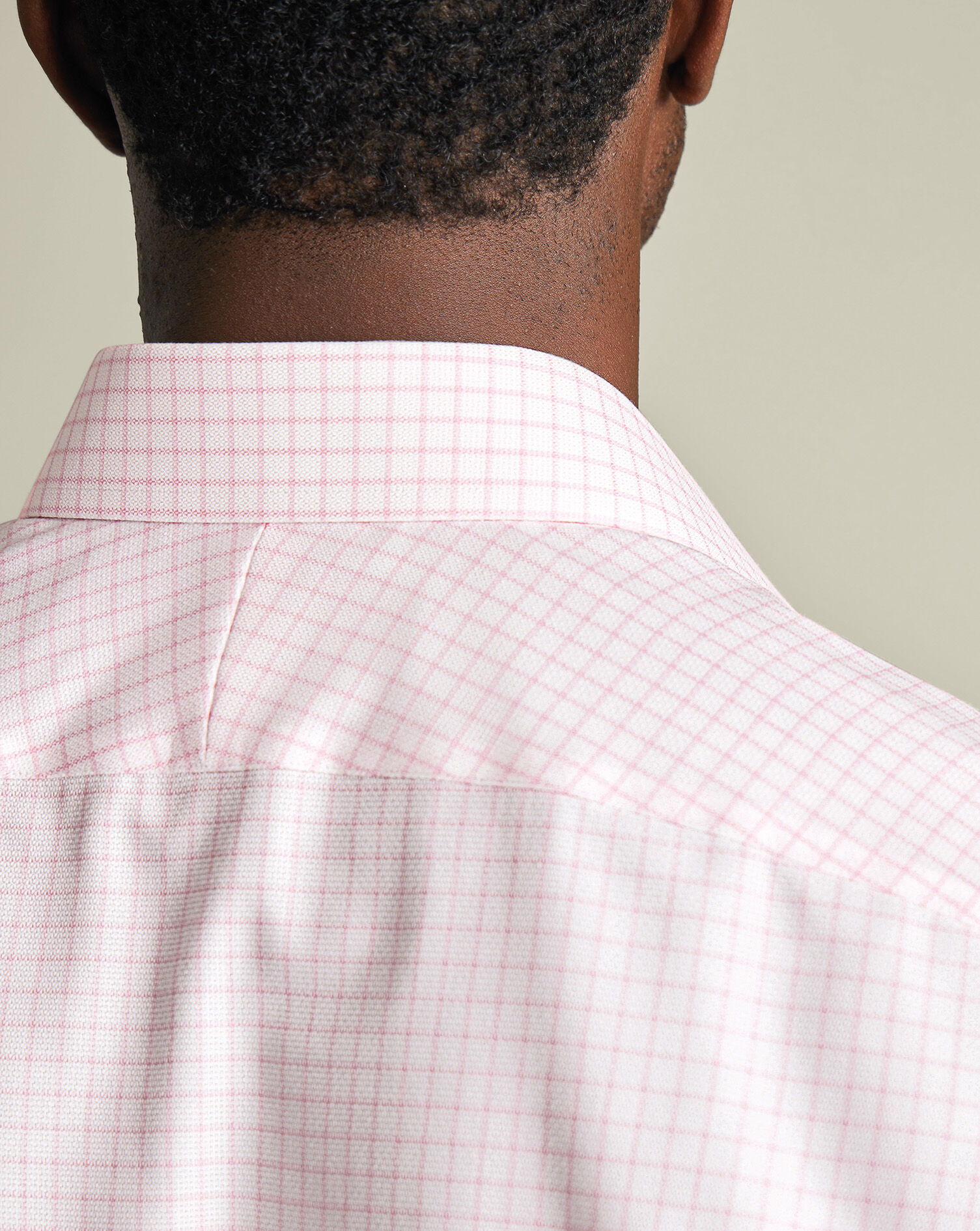 Non-Iron Westminster Weave Check Shirt - Pink