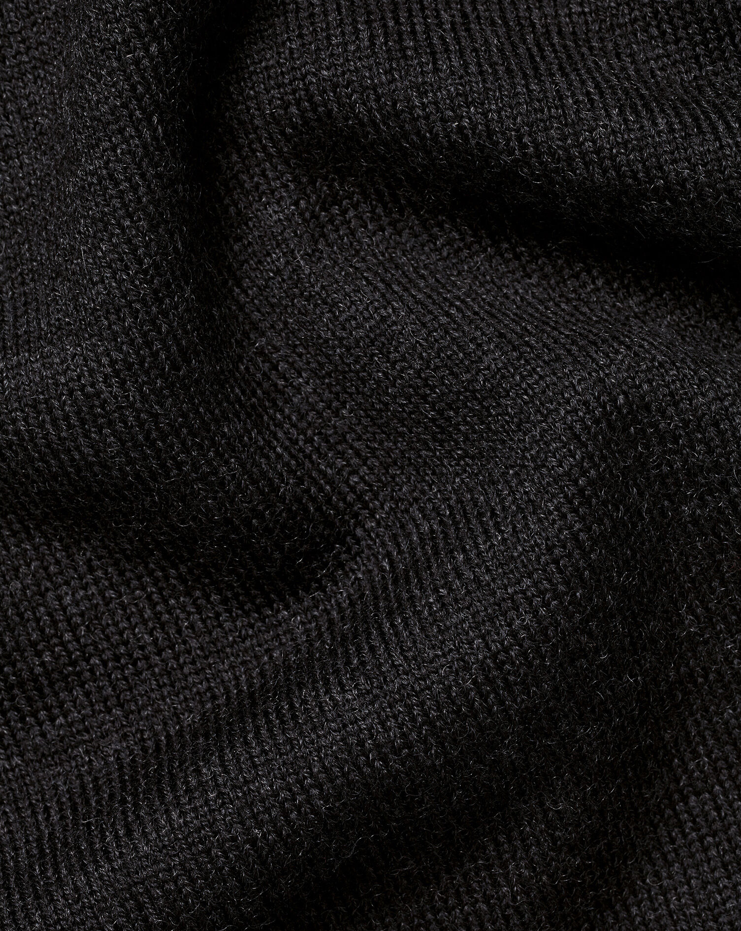 Merino Quarter Zip Sweater - Charcoal Gray