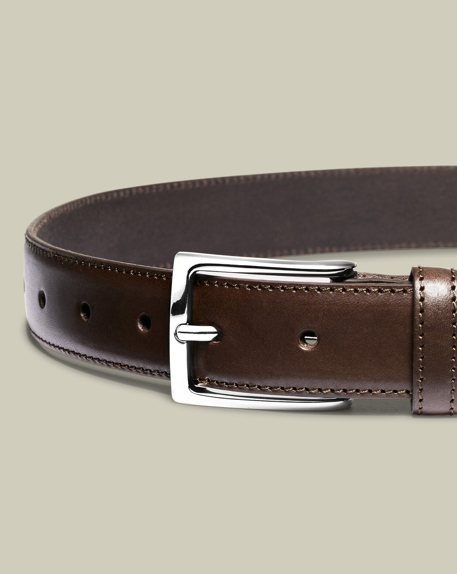 Leather Formal Belt - Chocolate