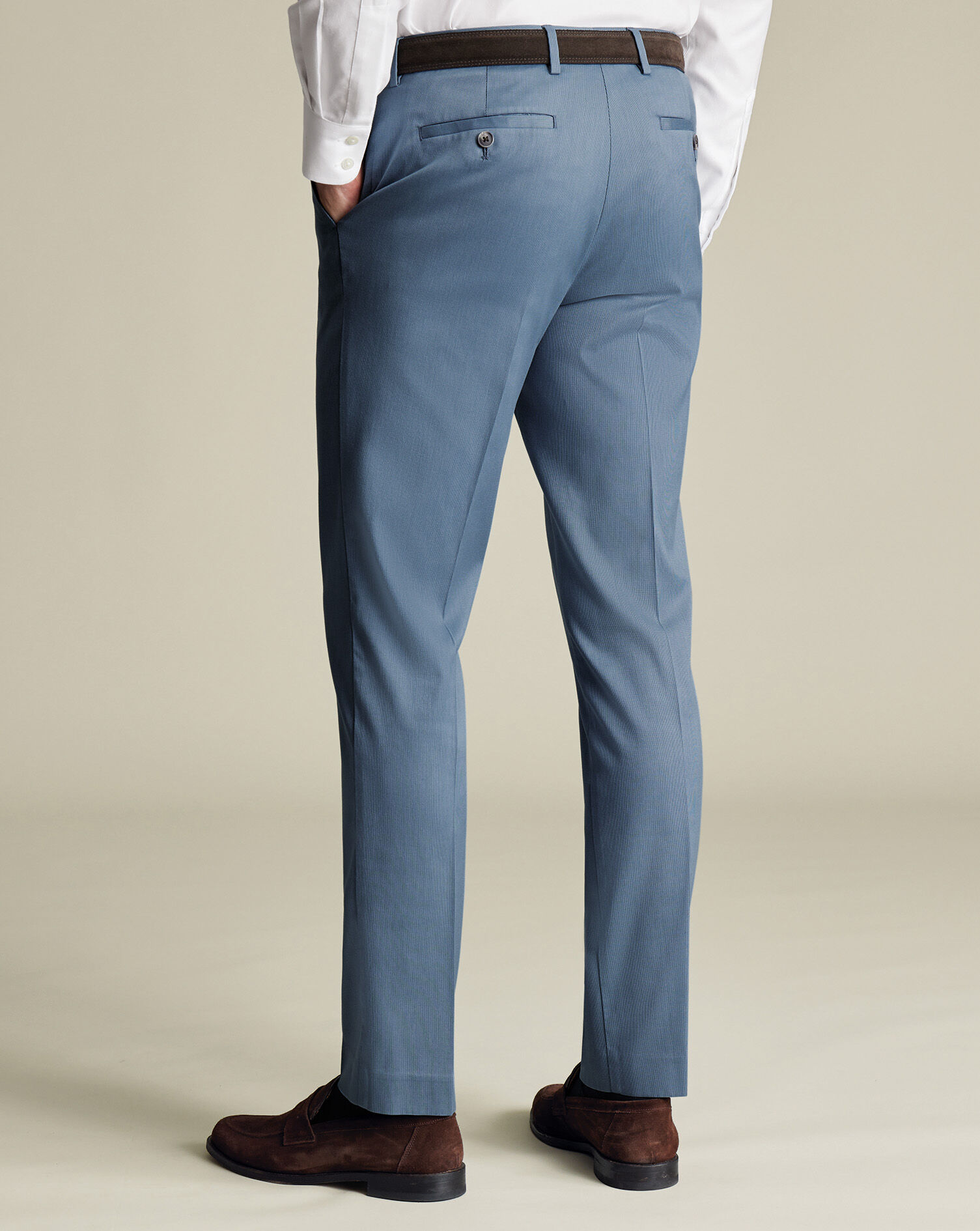 Smart Texture Pants - Airforce Blue