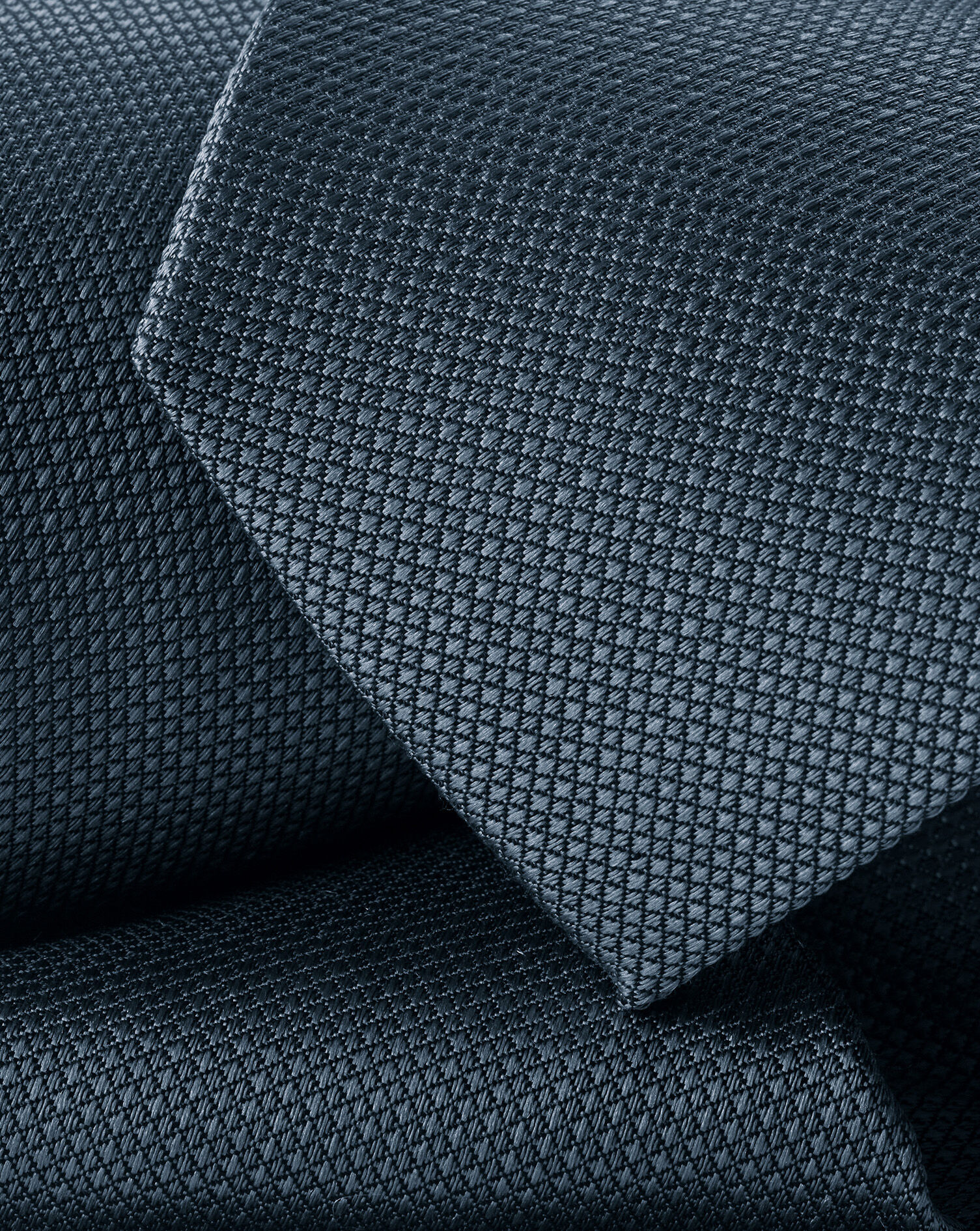 Textured Silk Tie - Airforce Blue