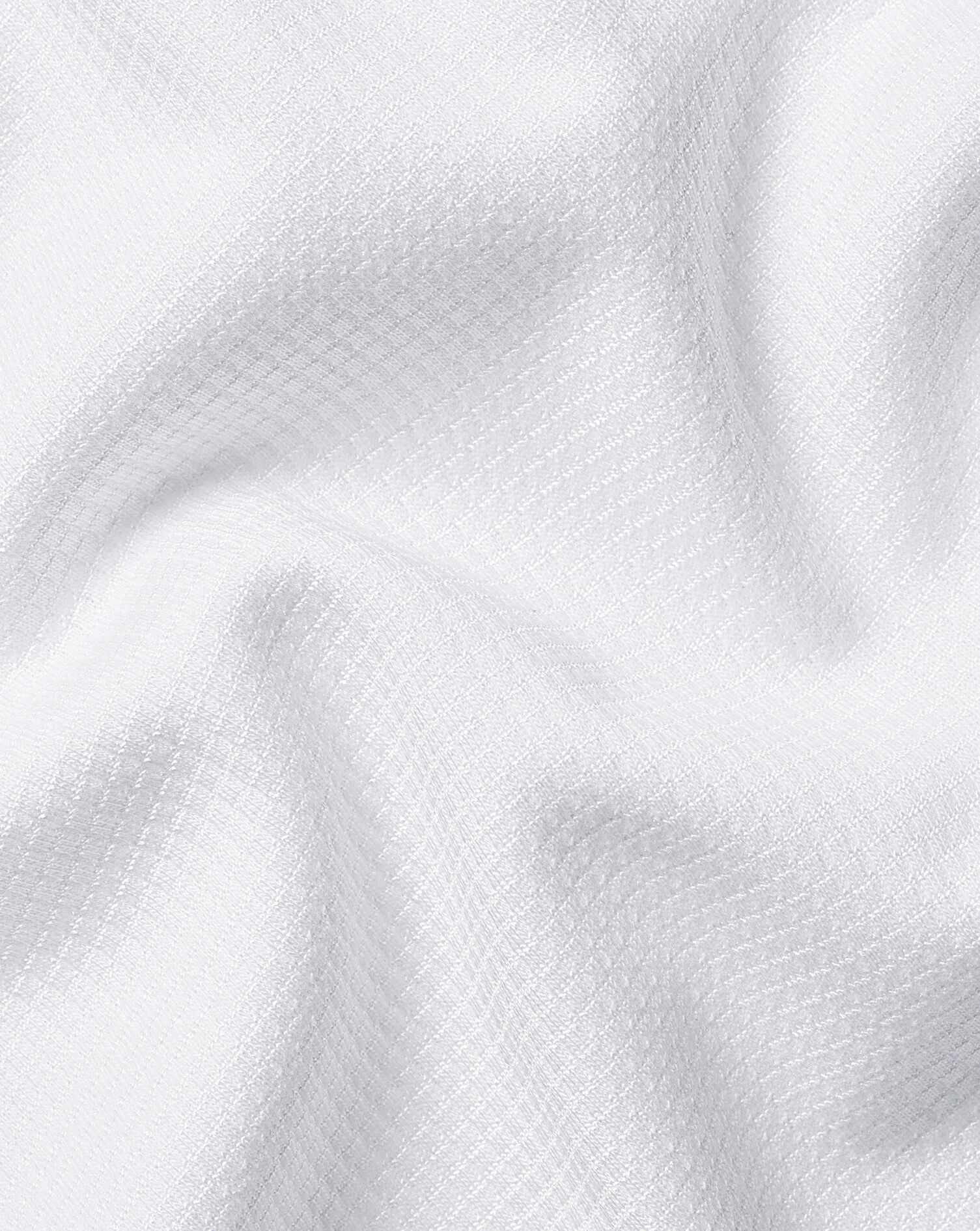 Performance Textured Zip-Neck Polo - White