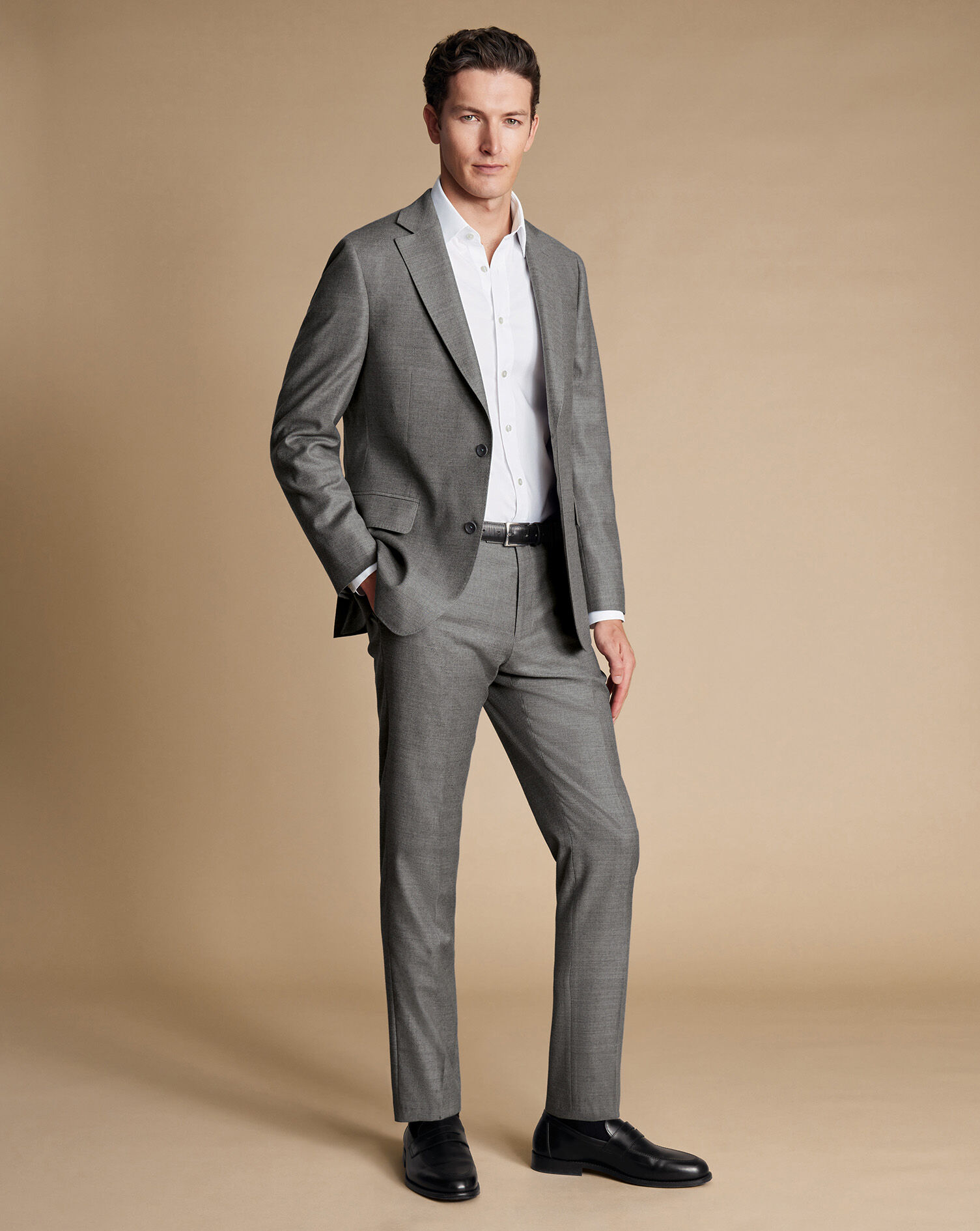 Italian Flannel Suit - Gray