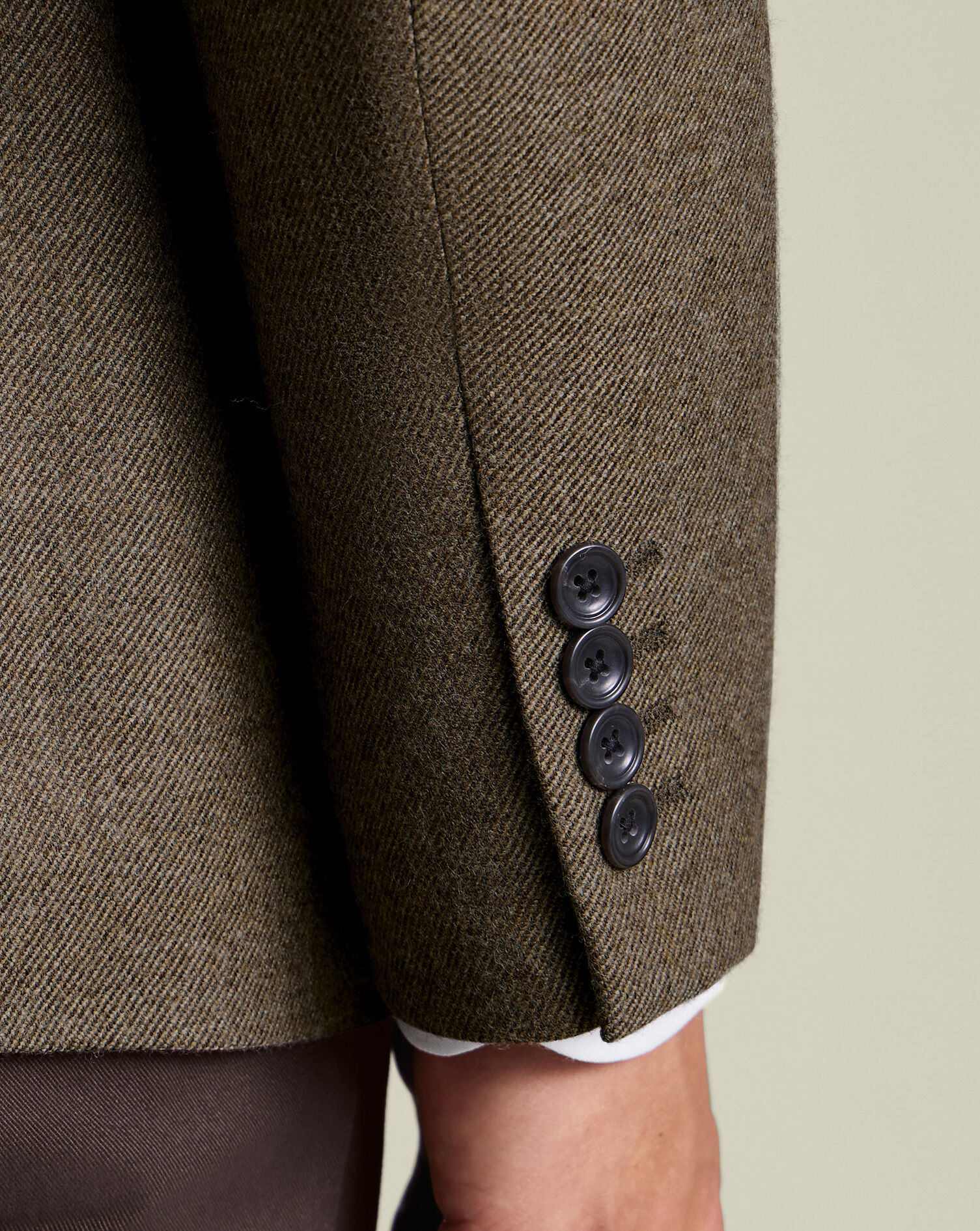 Wool Texture Jacket - Taupe