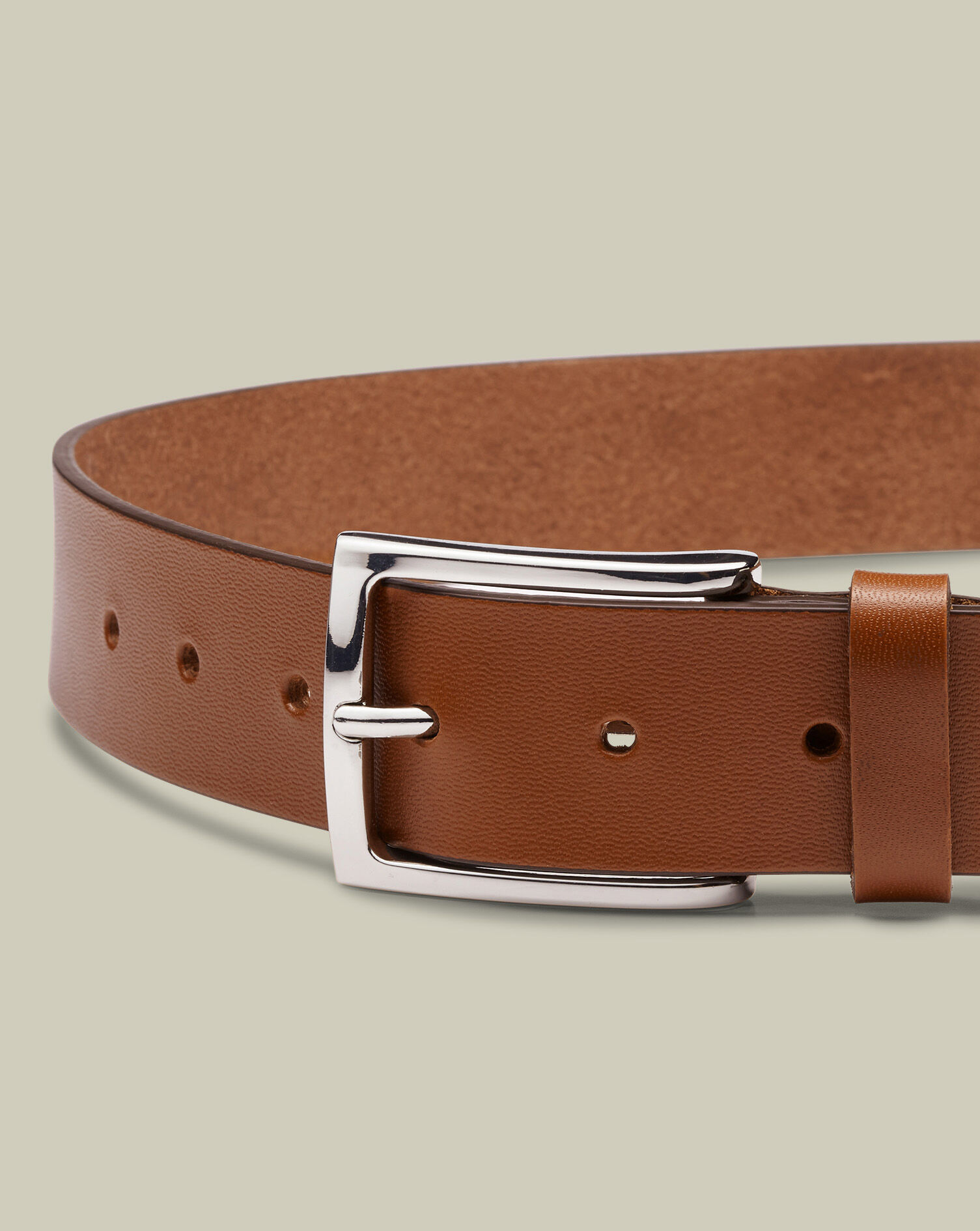 Leather Chino Belt - Tan