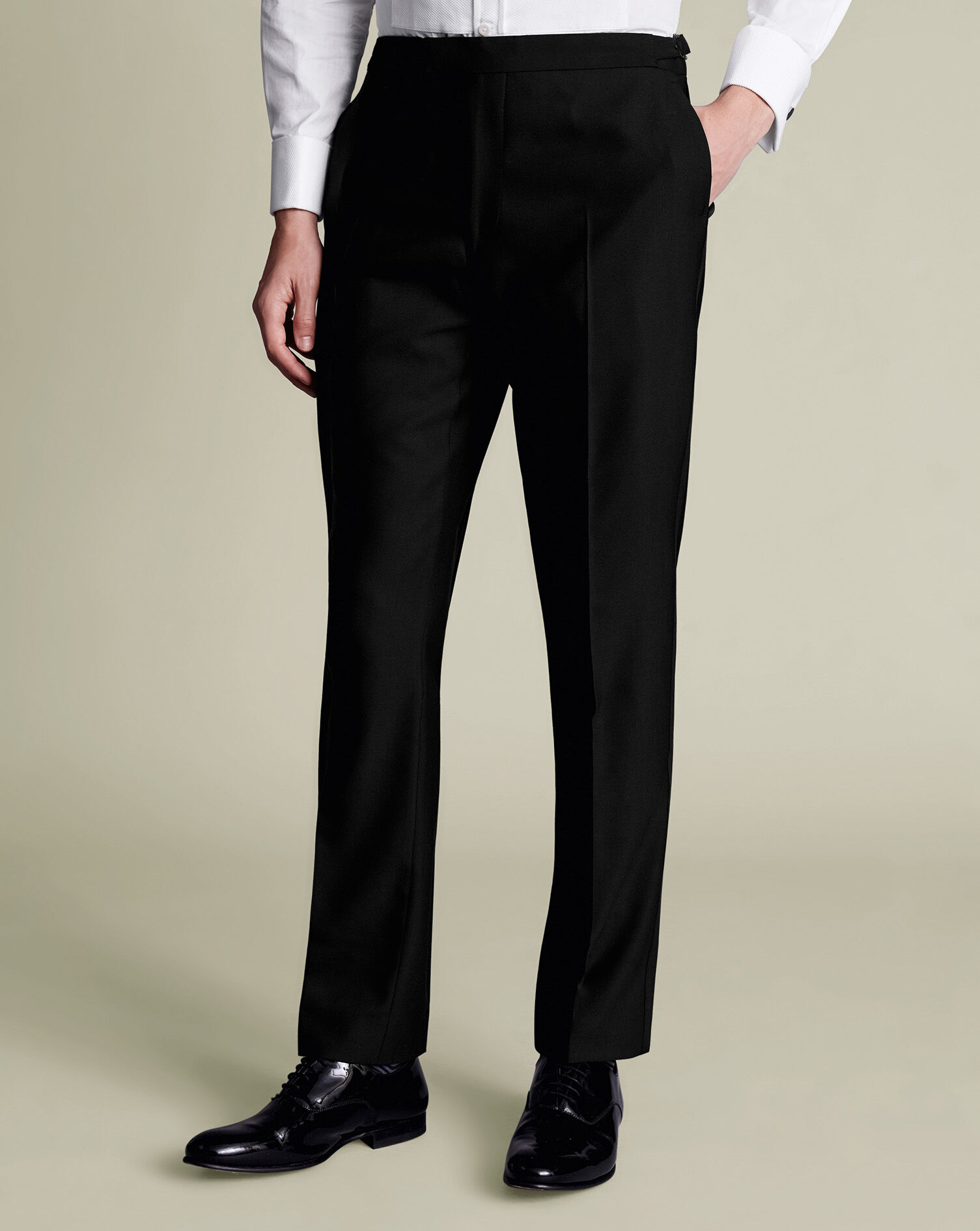 Double Breasted Tuxedo Jacket - Black