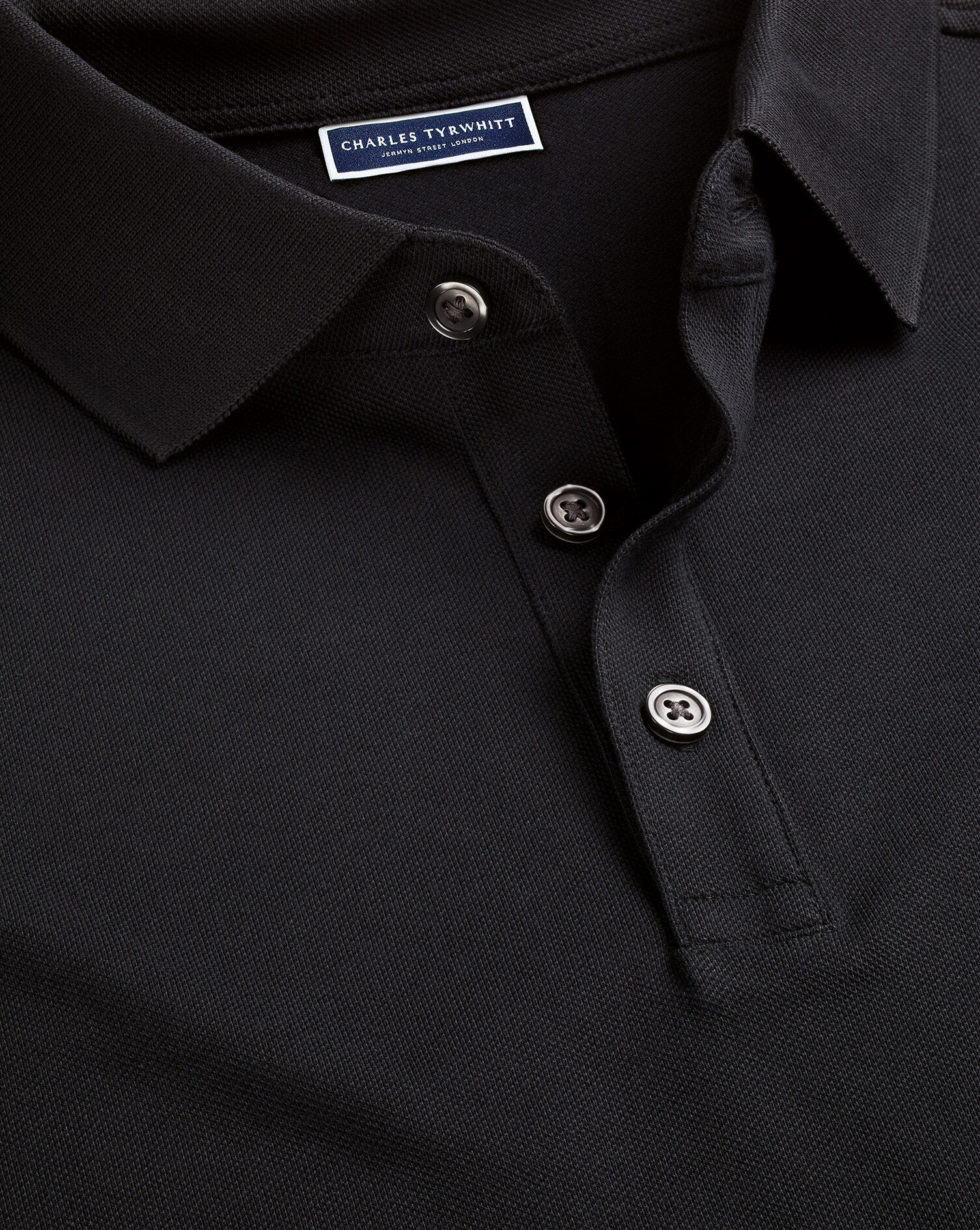 Pique Polo - Black