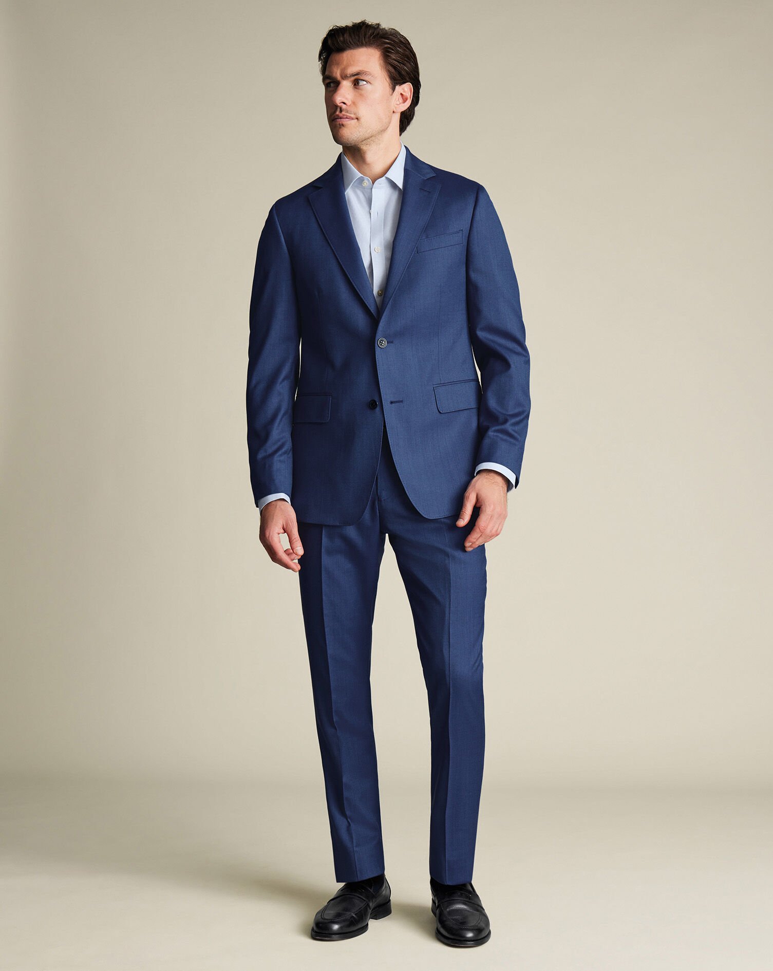 Ultimate Performance Sharkskin Suit Jacket - Royal Blue