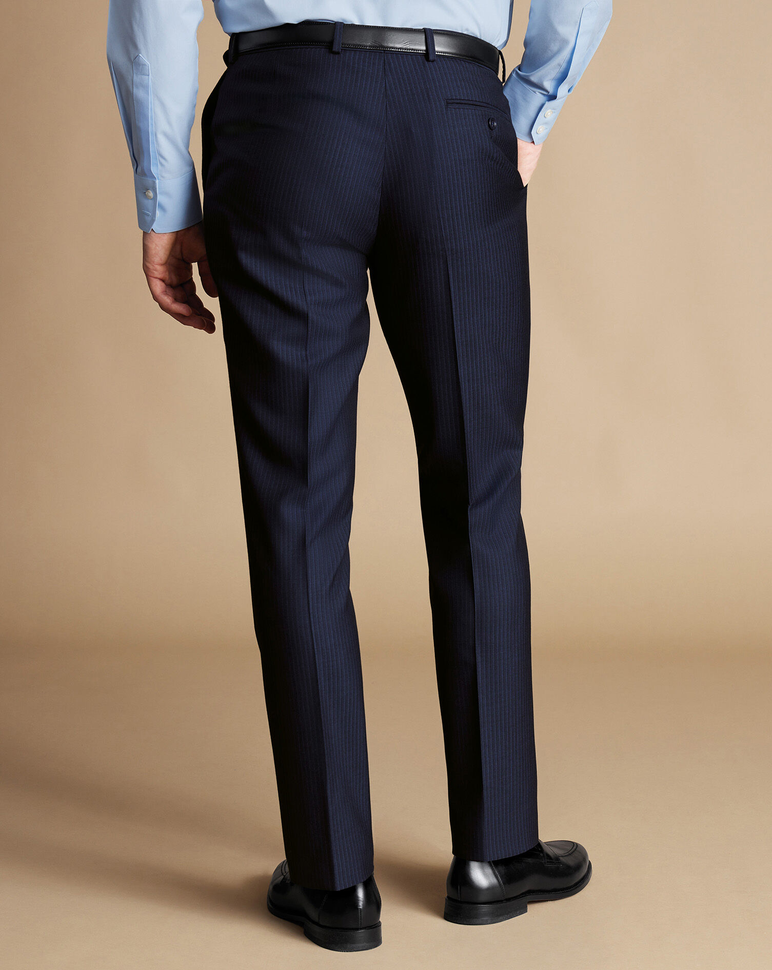 Stripe Suit Pants - Navy