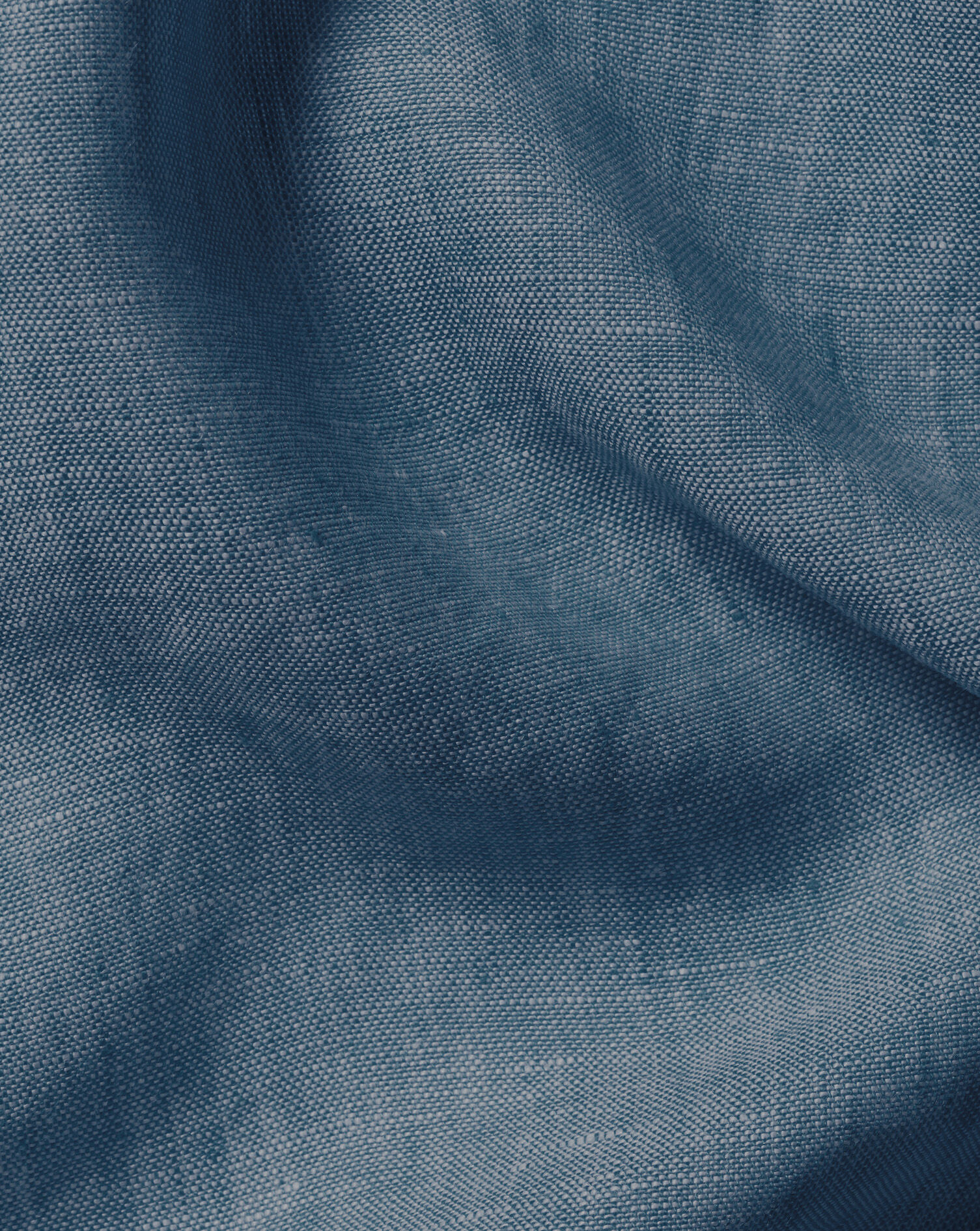 Pure Linen Shirt - Airforce Blue