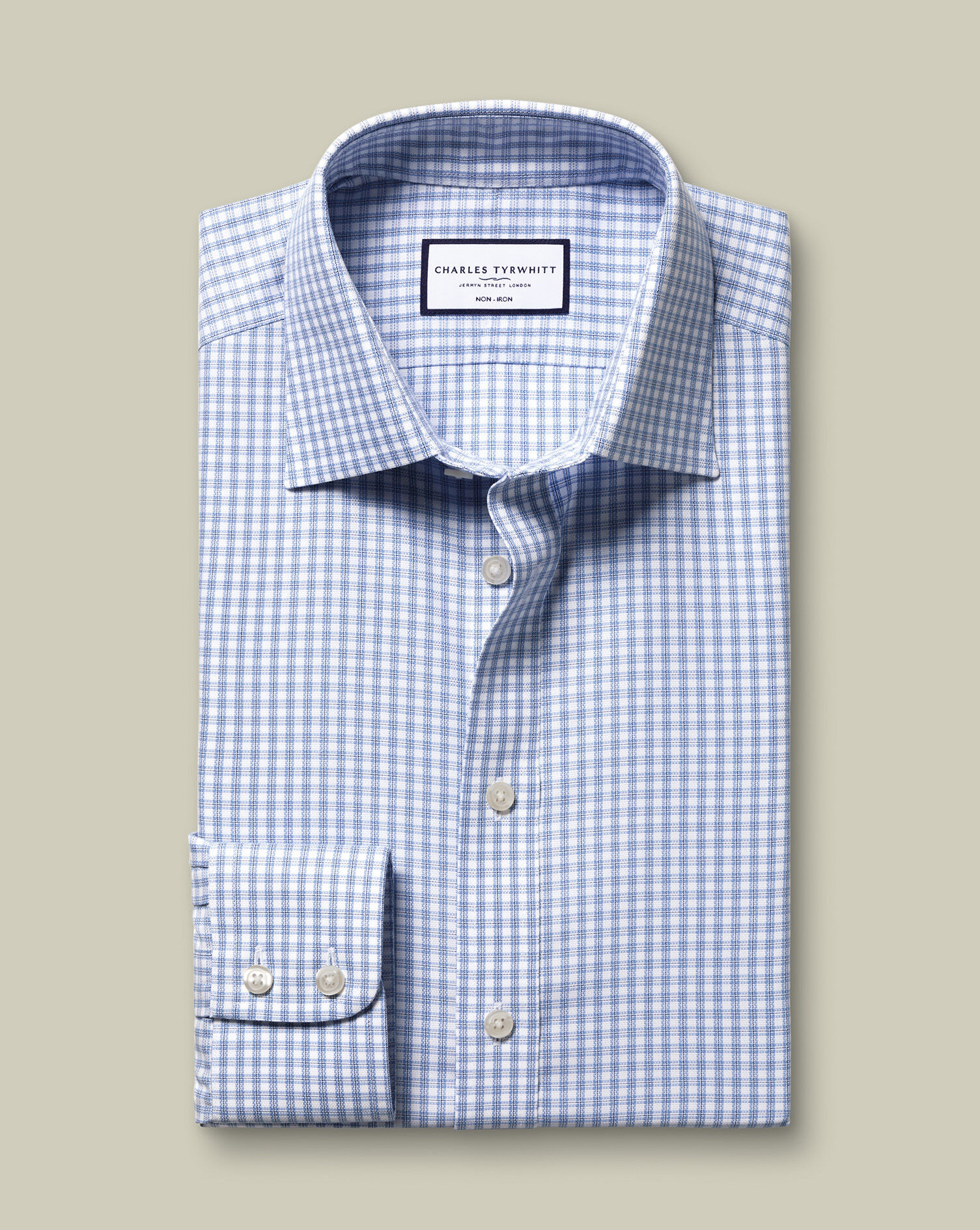 Non-Iron Royal Oxford Check Shirt - Blue