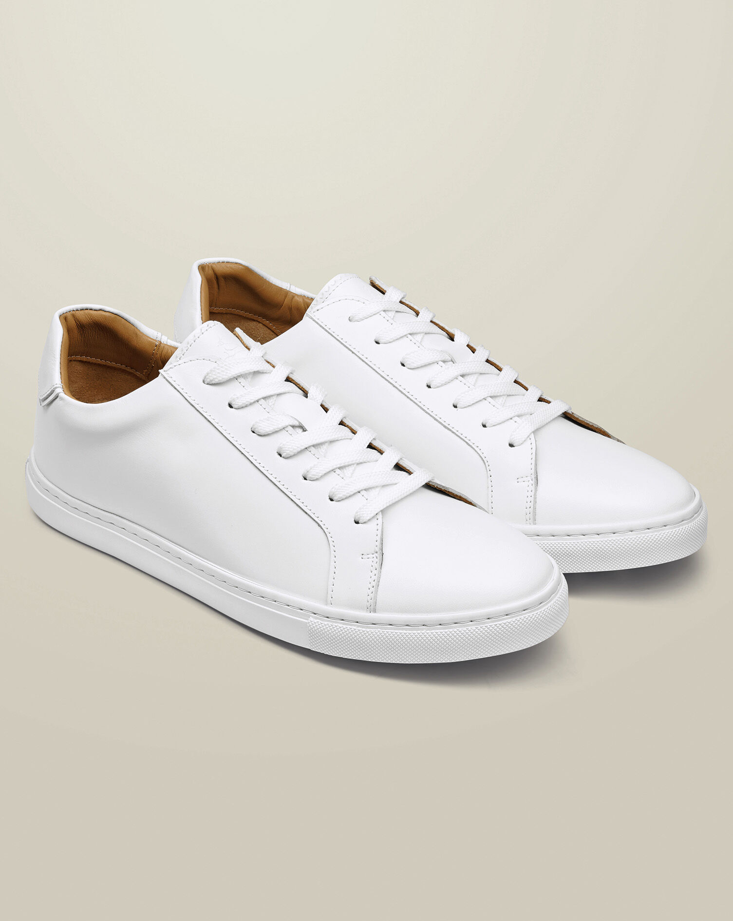 Leather Sneakers - White
