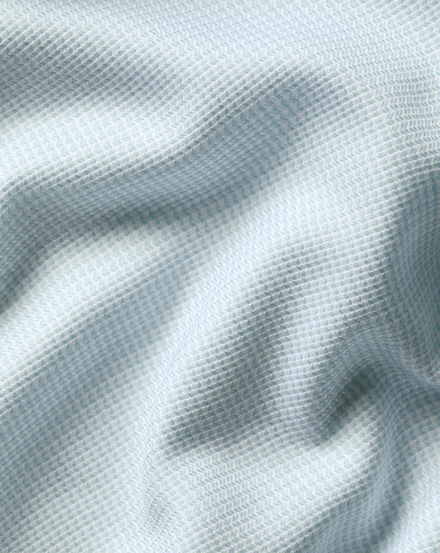 Non-Iron Stretch Burlington Weave Shirt - Aqua Green