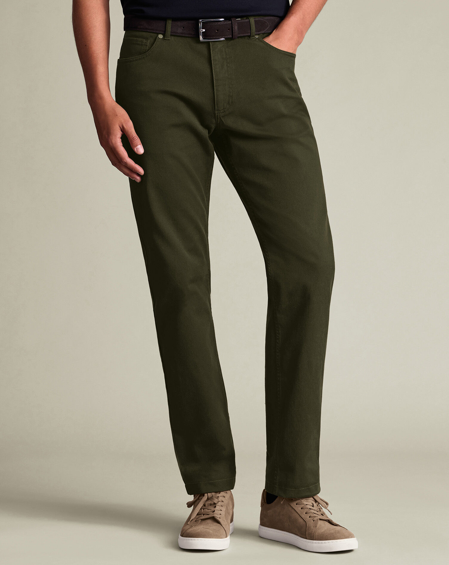 5 Pocket Jeans - Forest Green