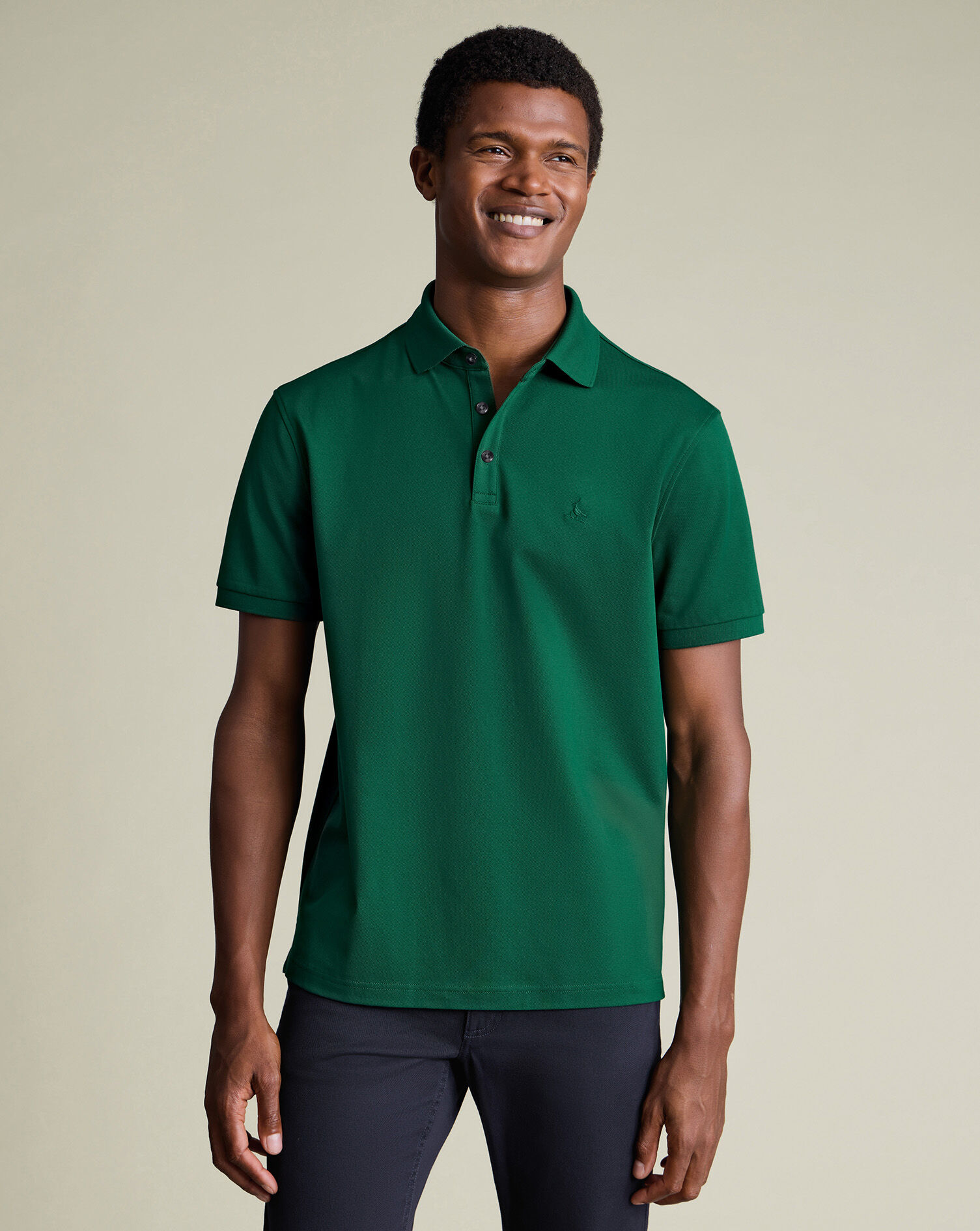 Pique Polo - Green