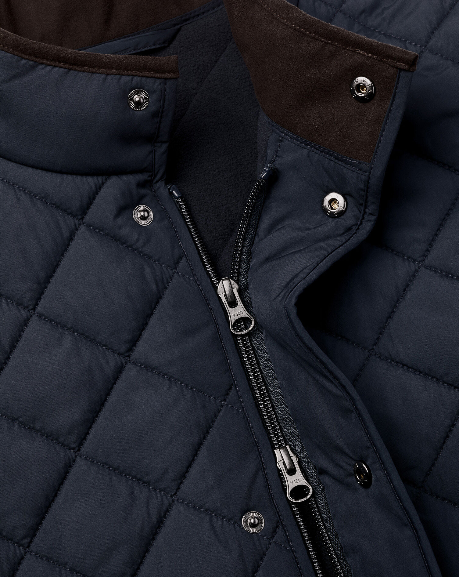 Diamond Quilted Jacket - Navy