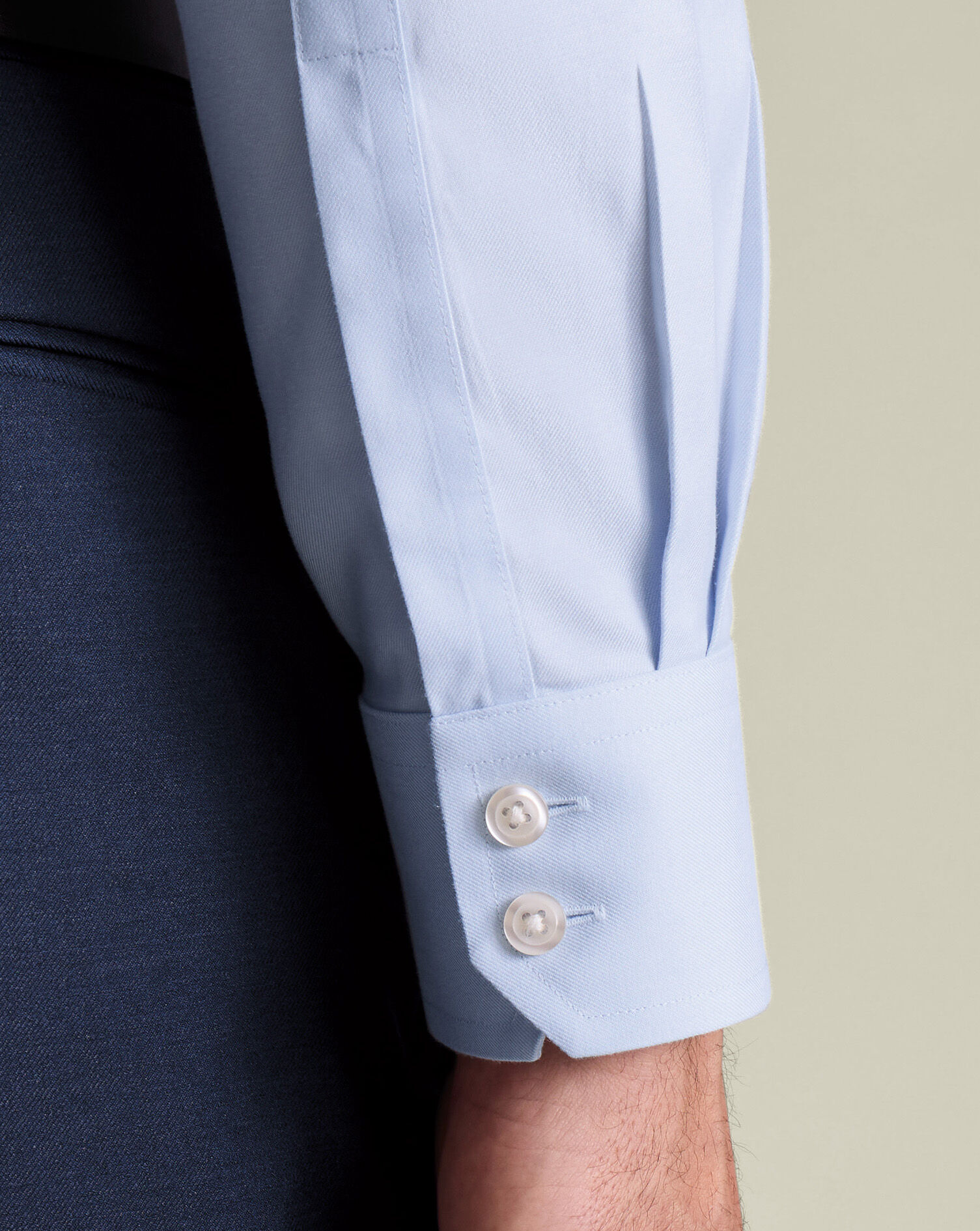 Non-Iron Twill Shirt - Light Blue