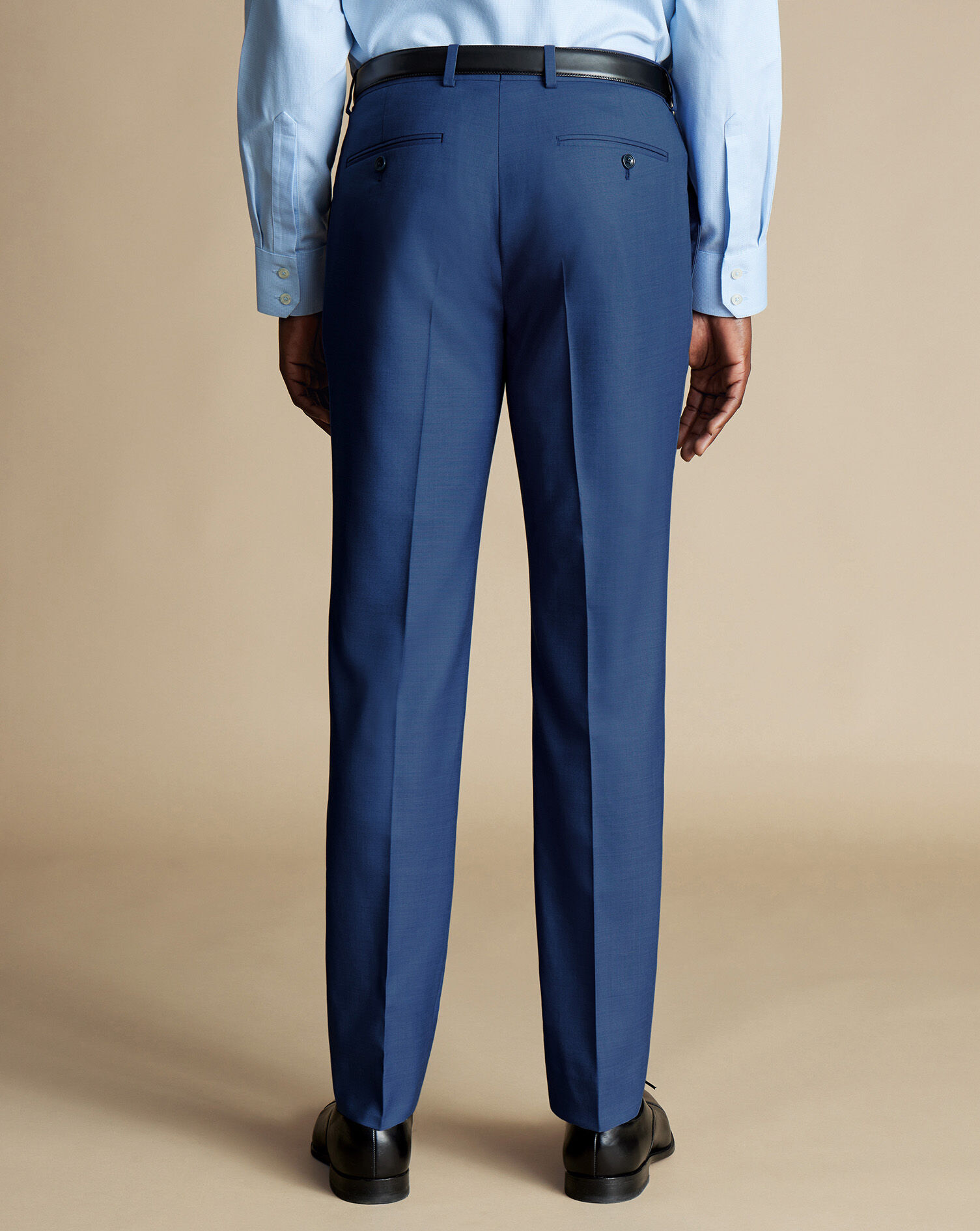 Ultimate Performance Sharkskin Suit Pants - Indigo Blue