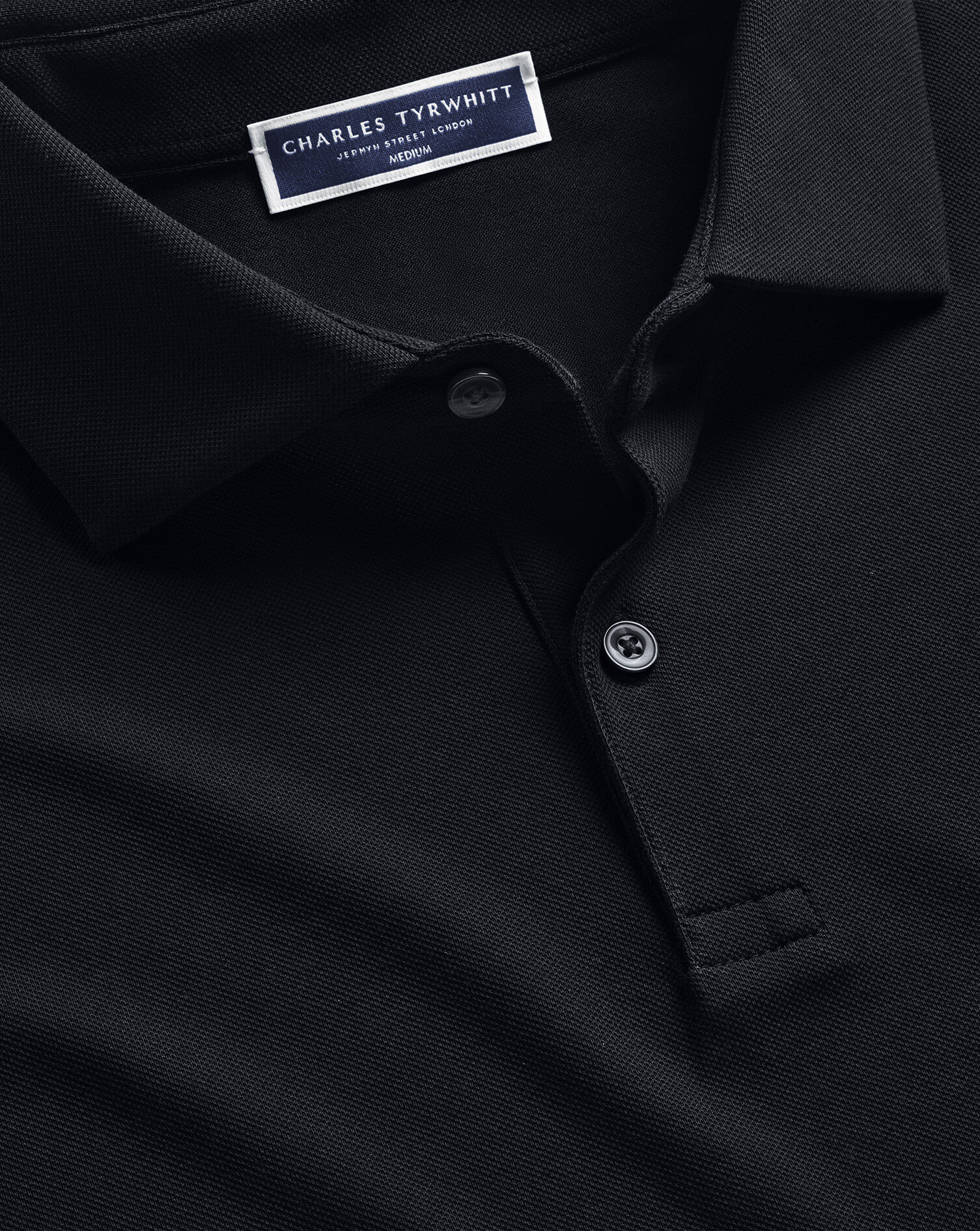 Smart Pique Polo - Black