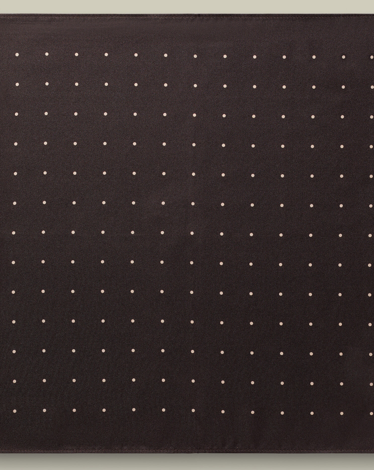 Silk Spot Pocket Square - Chocolate Brown