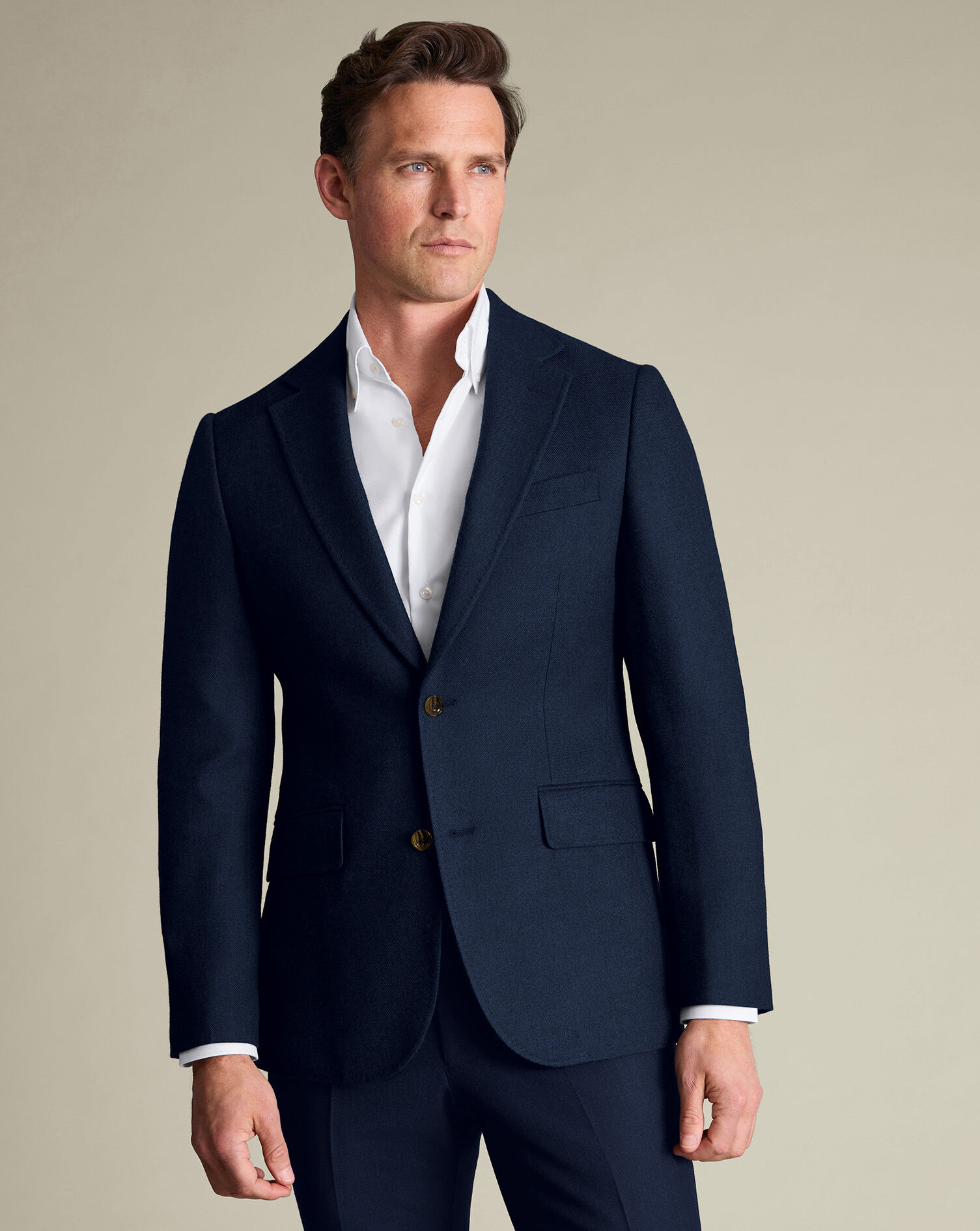 Wool Texture Jacket - Ink Blue