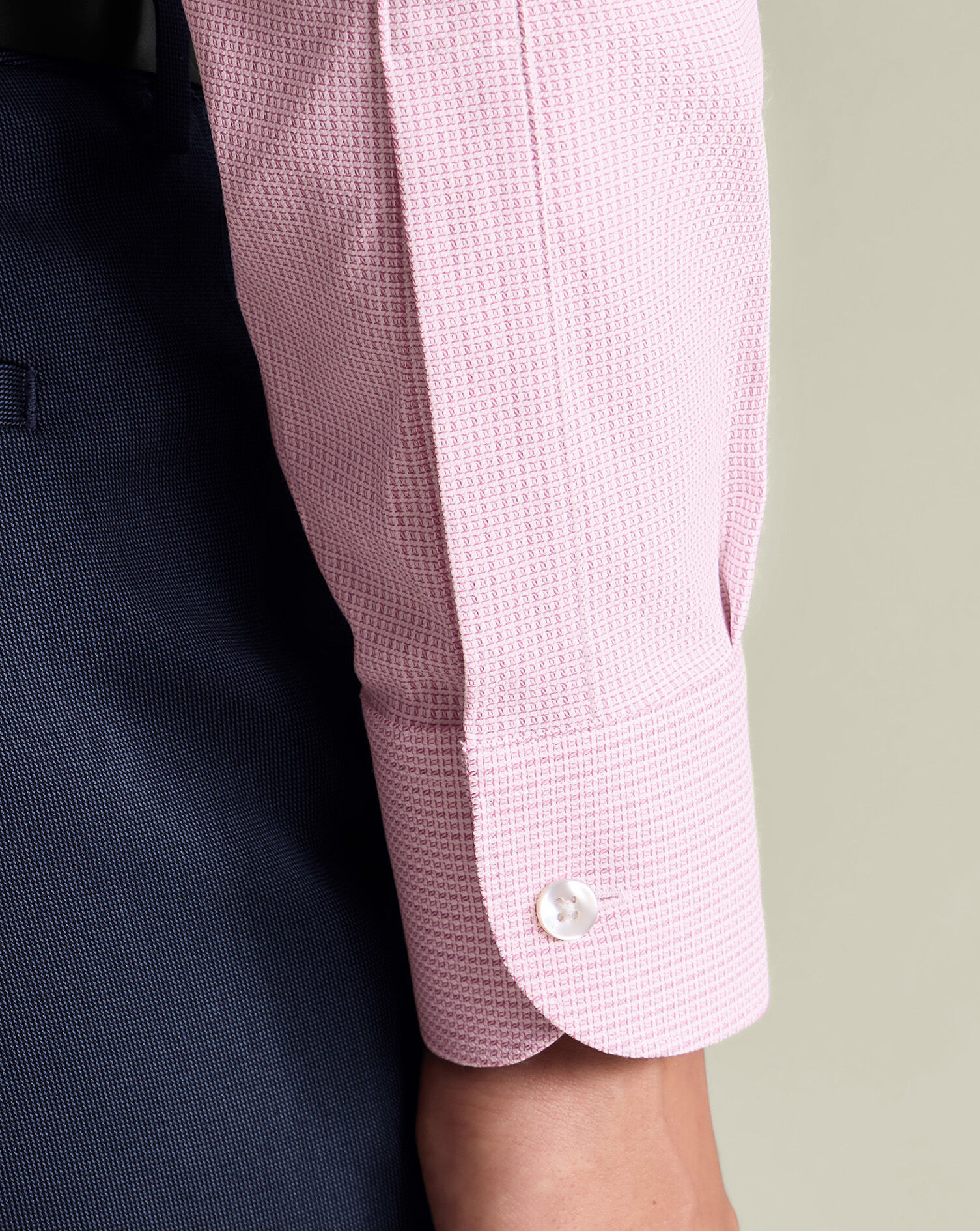 Non-Iron Performance Texture Shirt - Pink