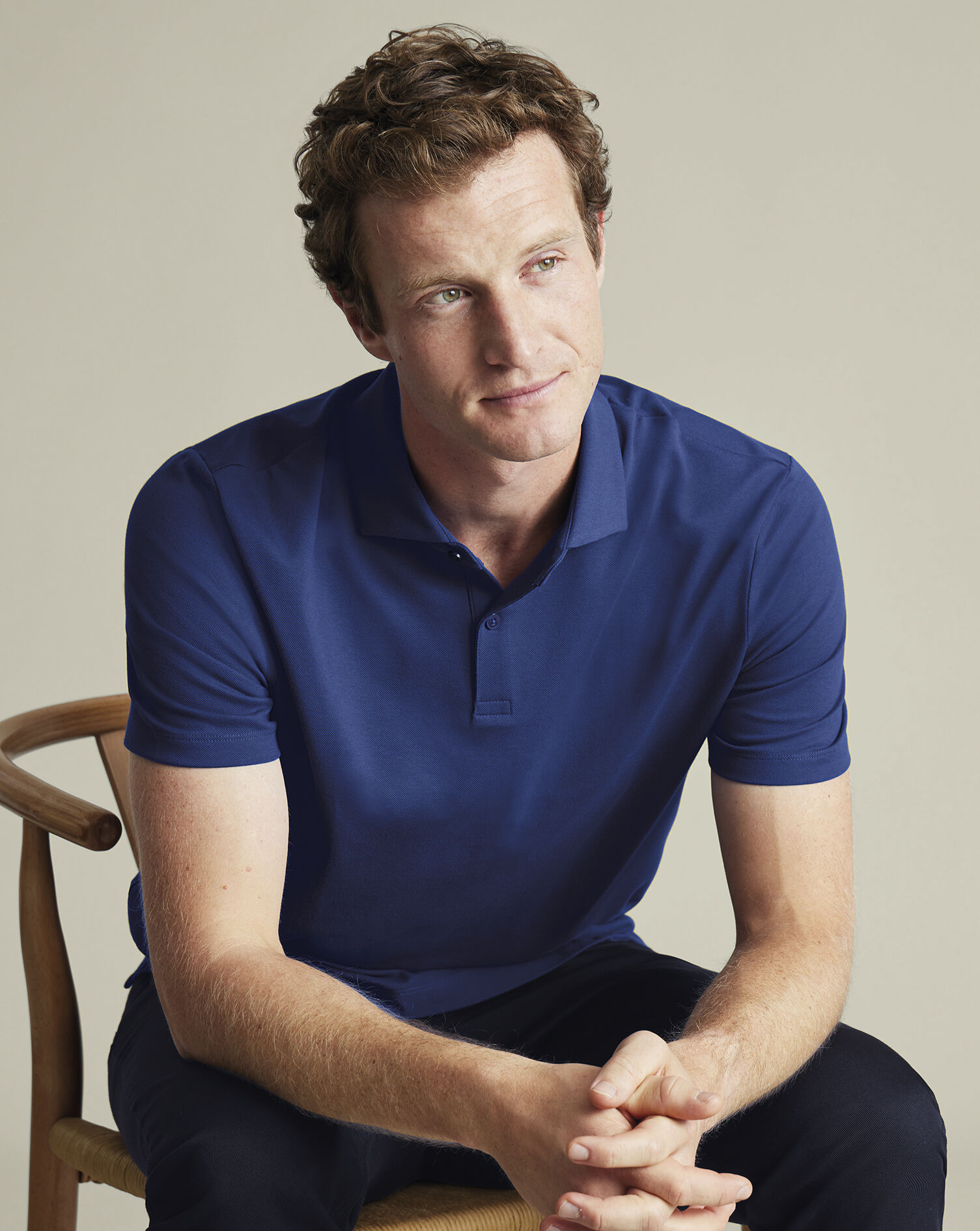 Smart Pique Polo - Royal Blue