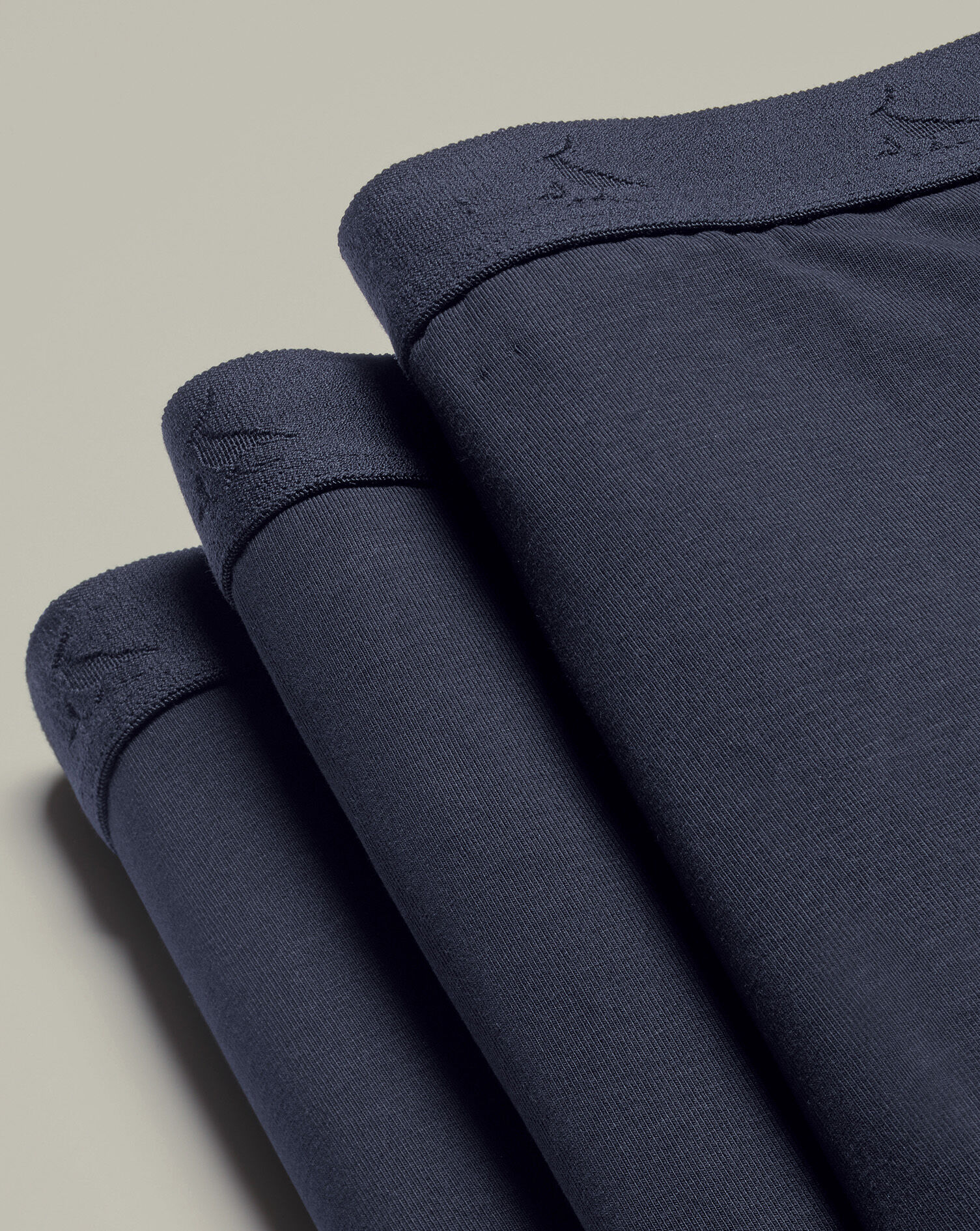 3 Pack Cotton Stretch Jersey Trunks - French Blue