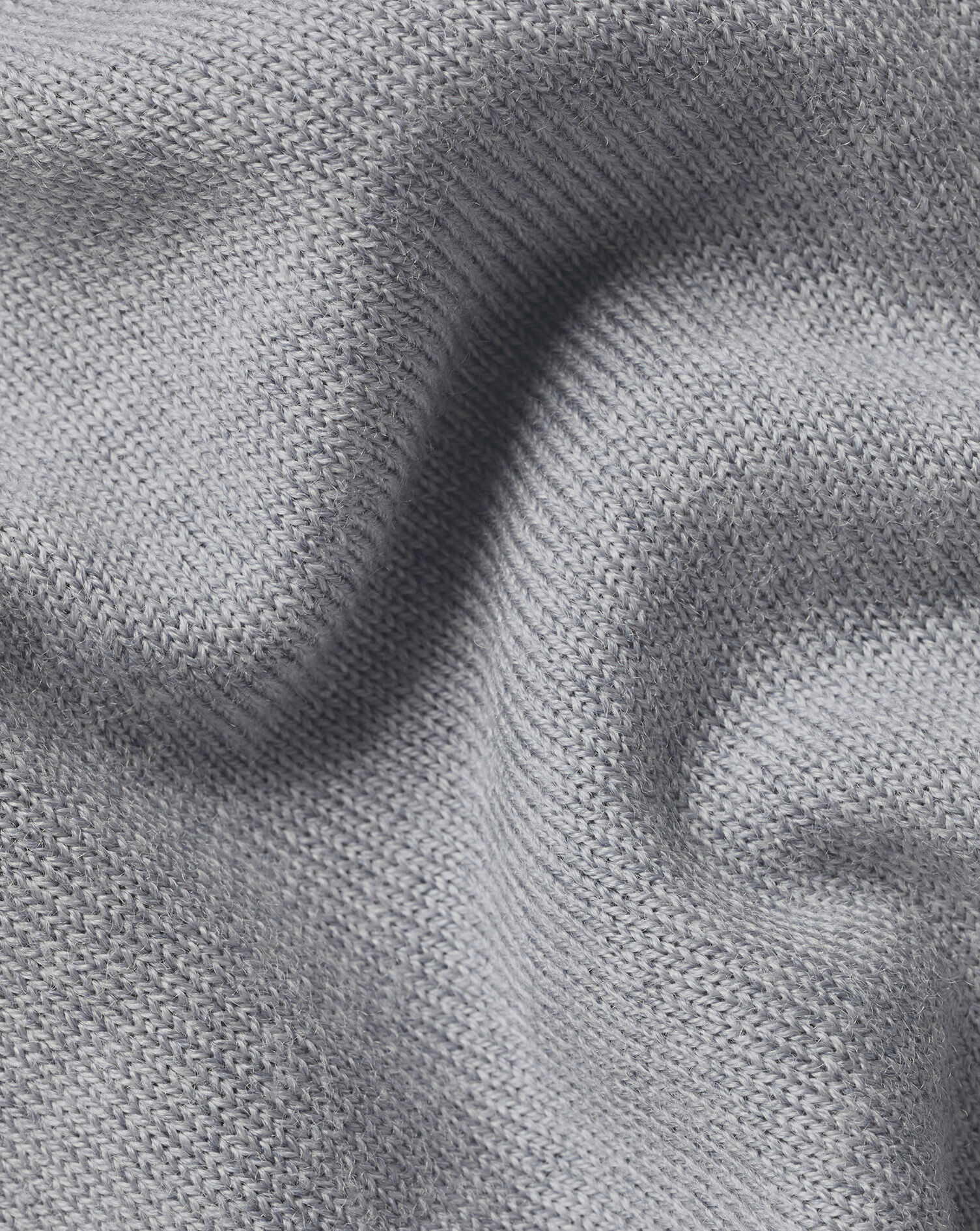 Merino Quarter Zip Sweater - Light Gray