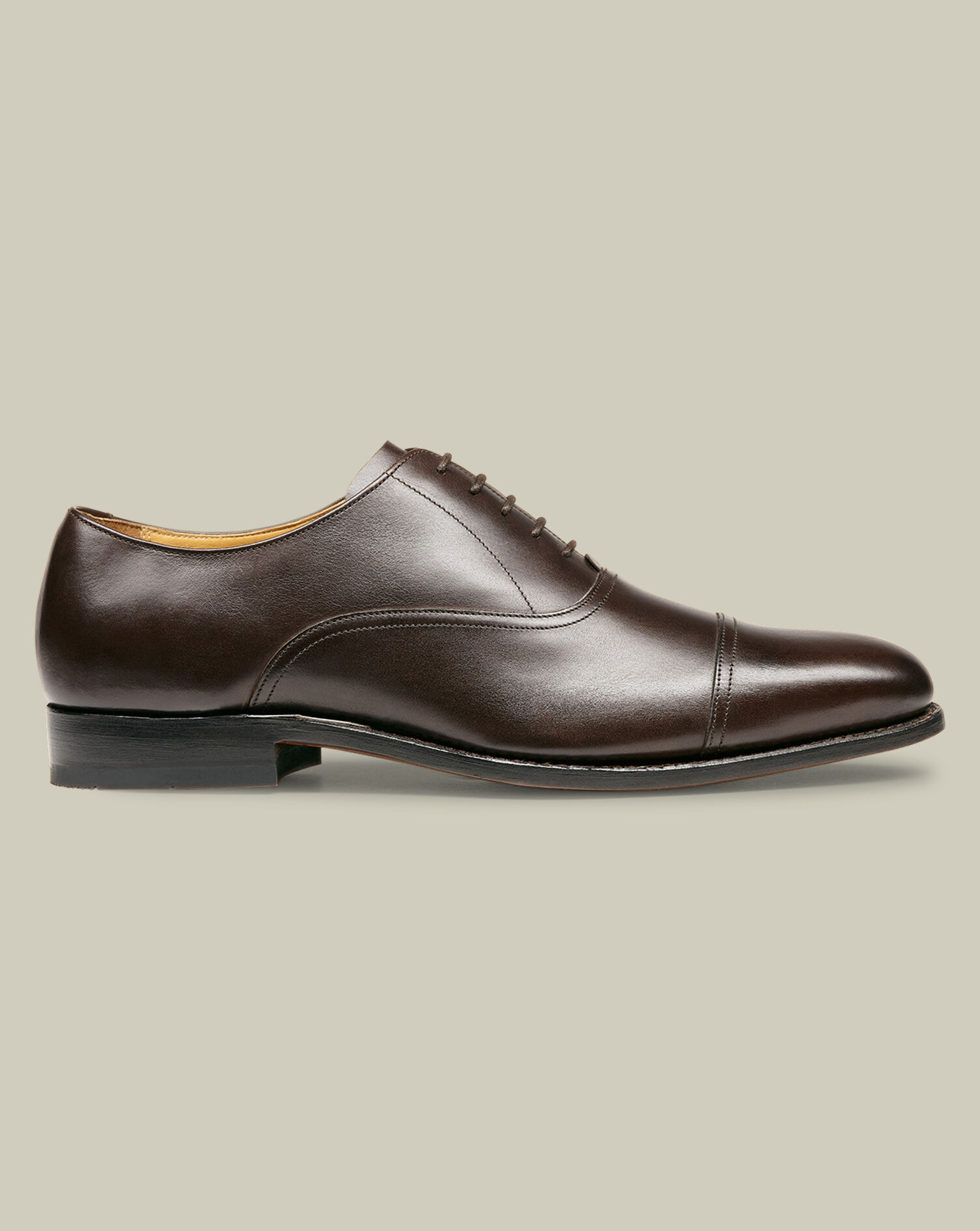 Leather Oxford Shoes - Dark Chocolate