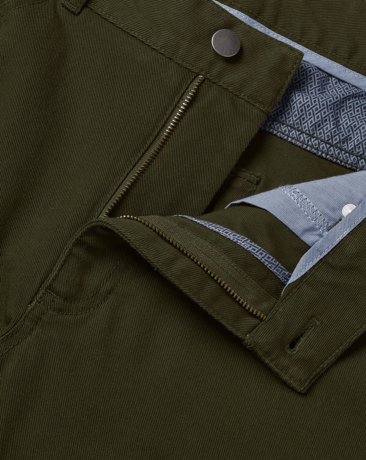 5 Pocket Jeans - Forest Green