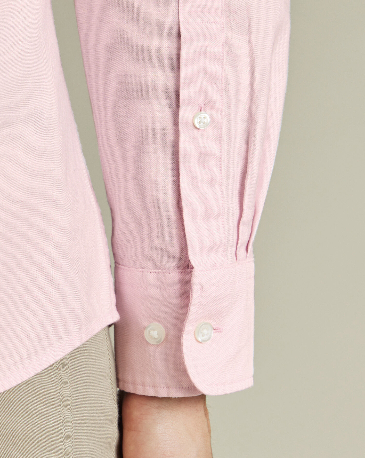 England Rugby Button-Down Washed Oxford Shirt - Pink