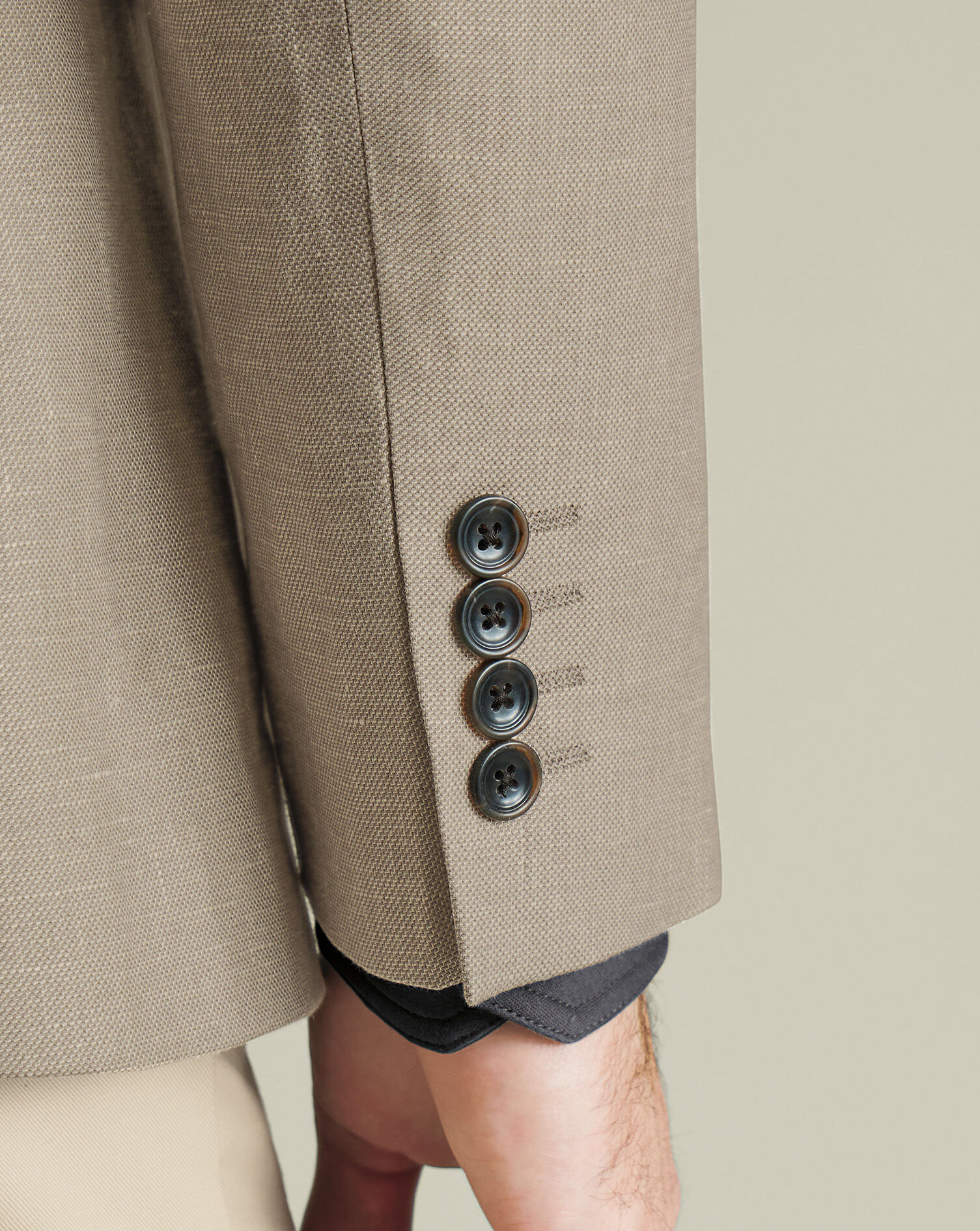 Linen Cotton Jacket - Limestone