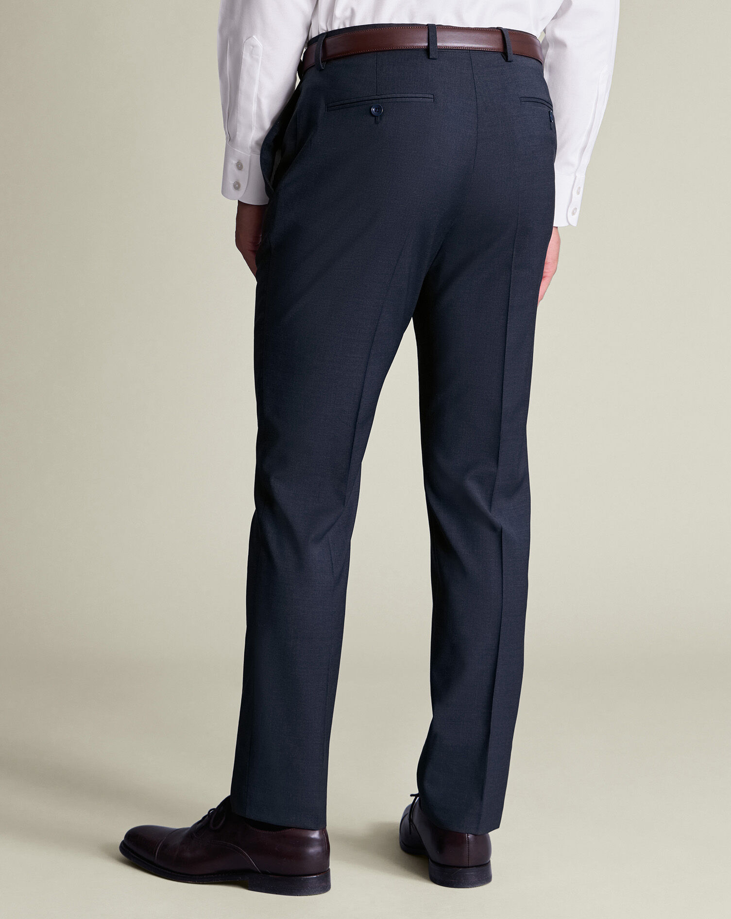 Italian Suit Pants - Steel Blue