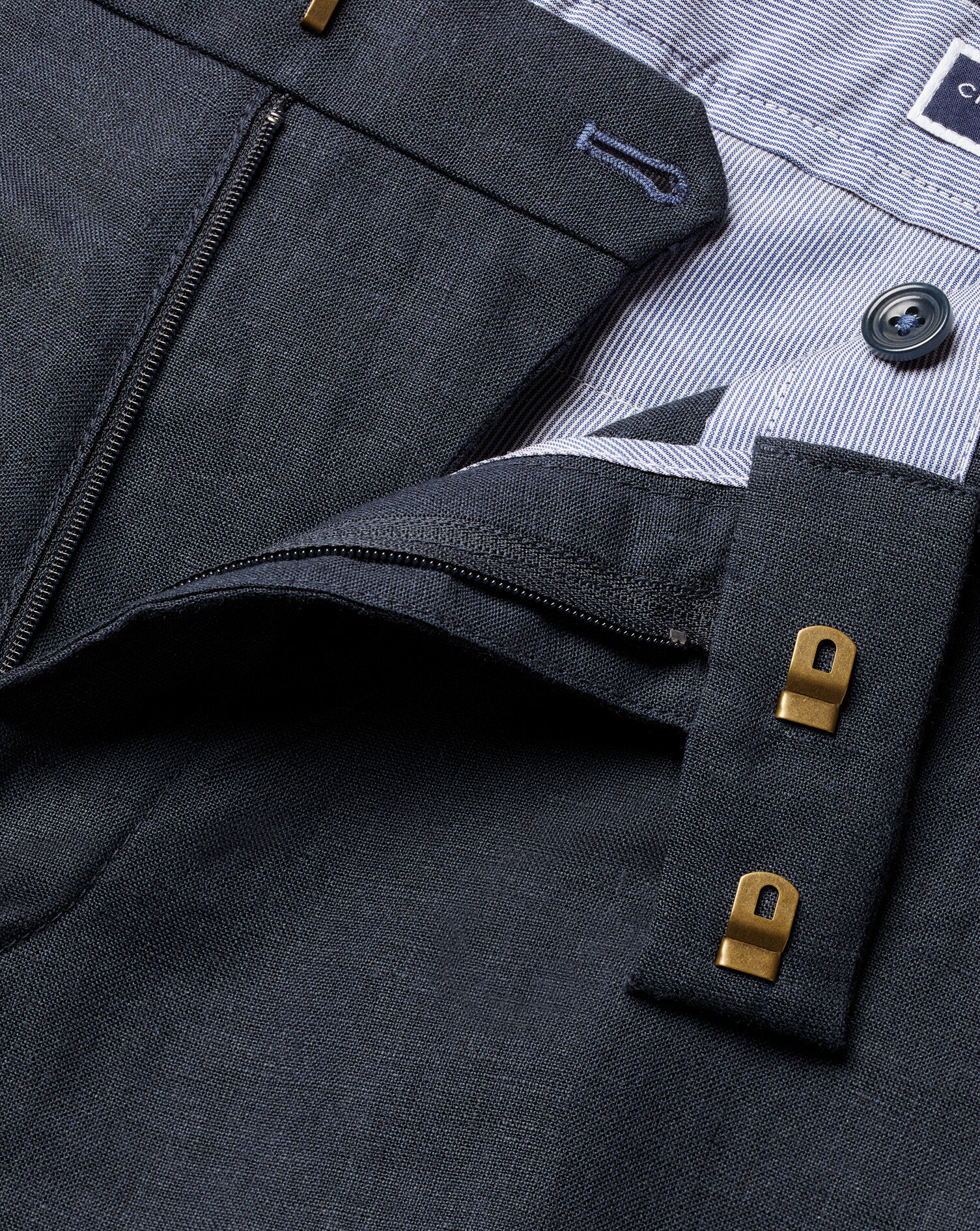 Linen Shorts - Dark Navy