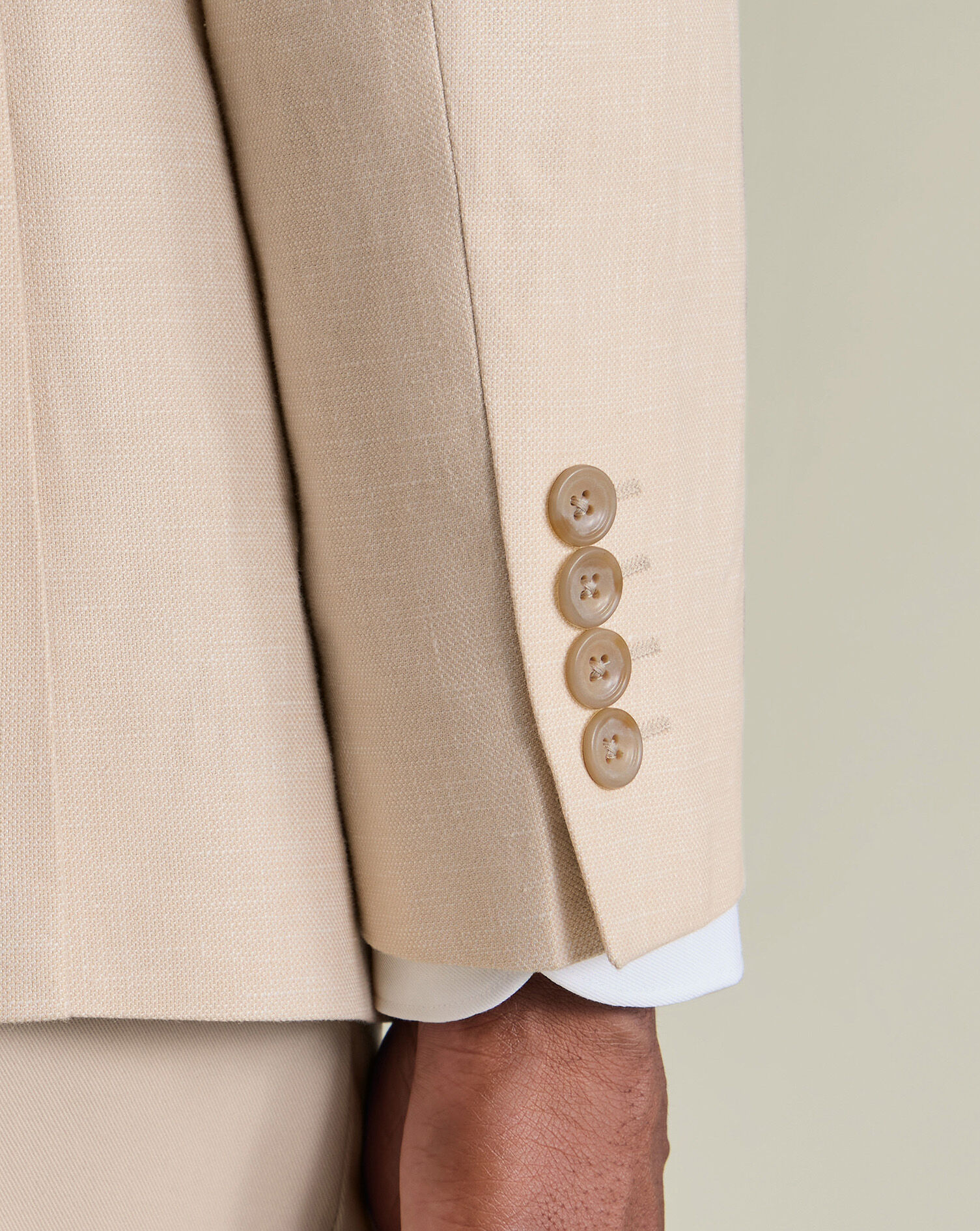 Linen Cotton Jacket - Ivory